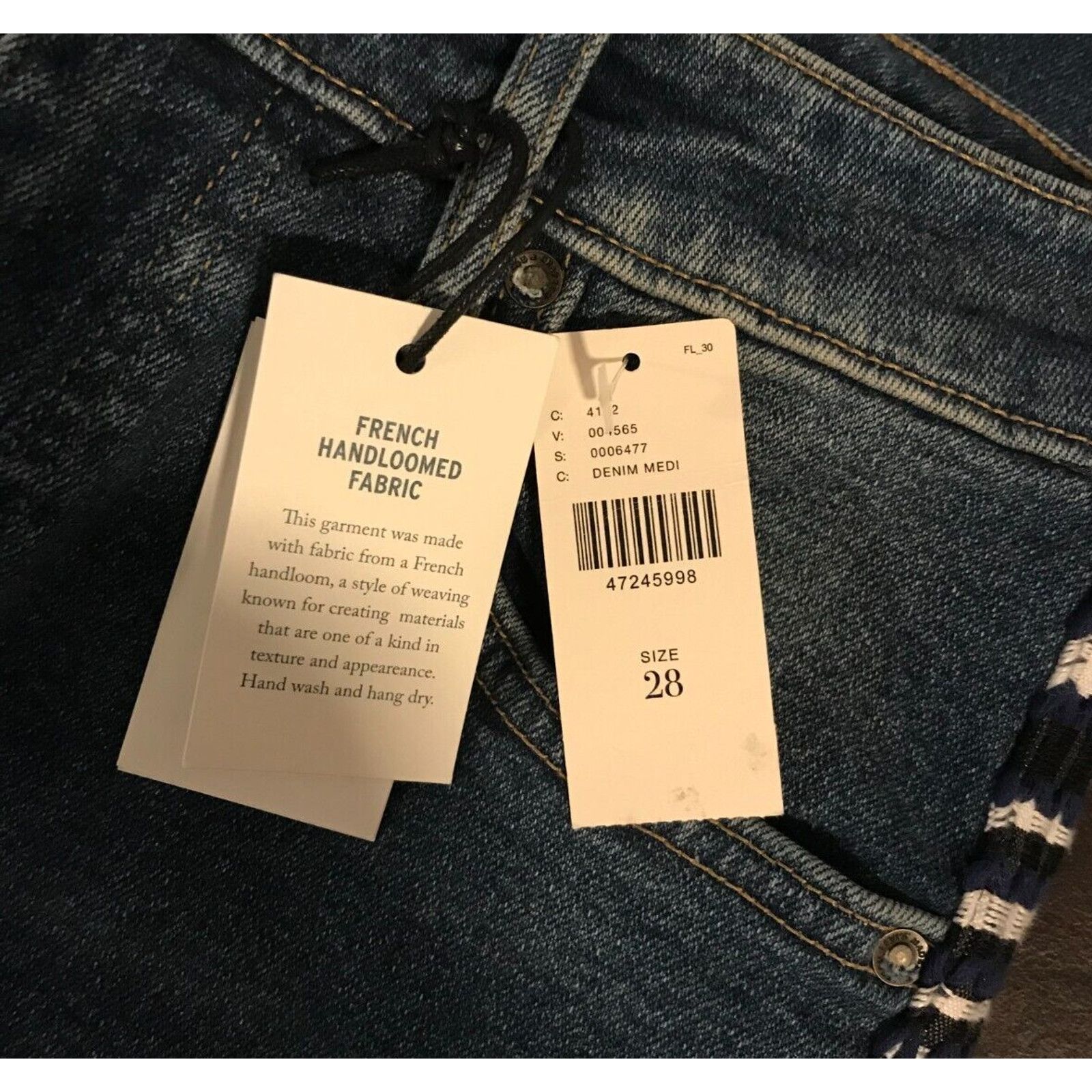 Levi's Anthropologie Levi's 721 High-Rise Skinny Embroidered Jeans Size 28" / US 6 / IT 42 - 3 Thumbnail