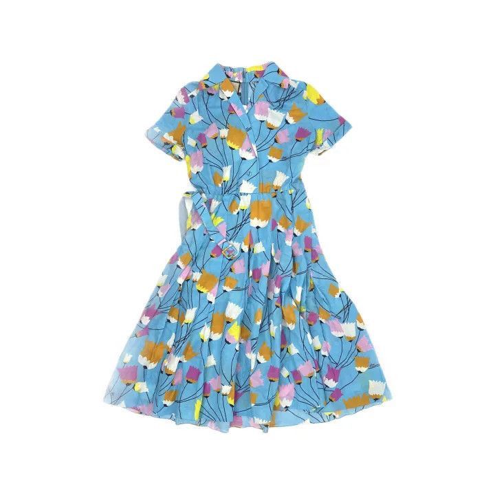 Gucci Gucci Floral Print Short Sleeve Dress-2507 Size M / US 6-8 / IT 42-44 - 8 Thumbnail