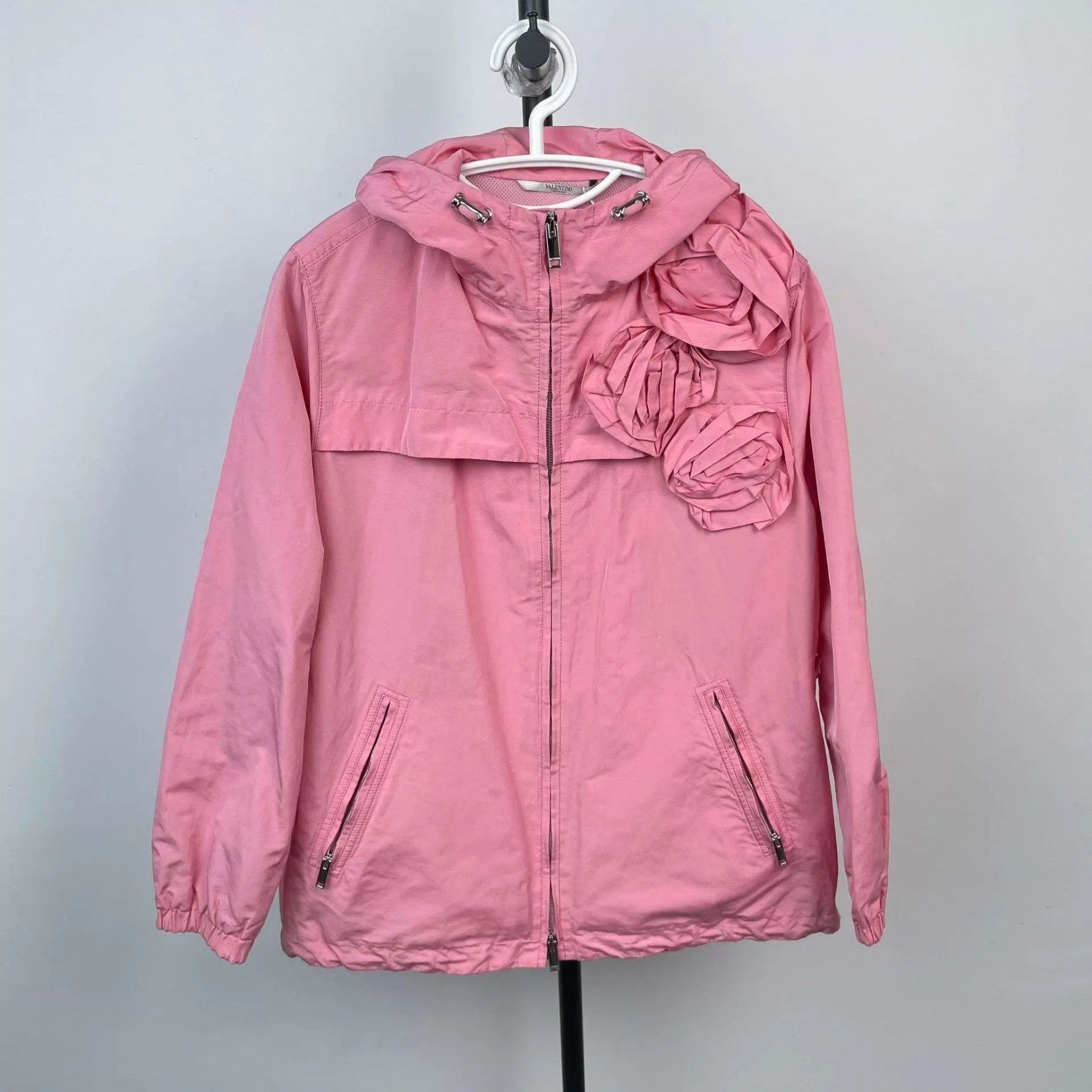 Valentino Valentino Women's Cotton Jacket 36 Pink Size XS / US 0-2 / IT 36-38 - 1 Thumbnail