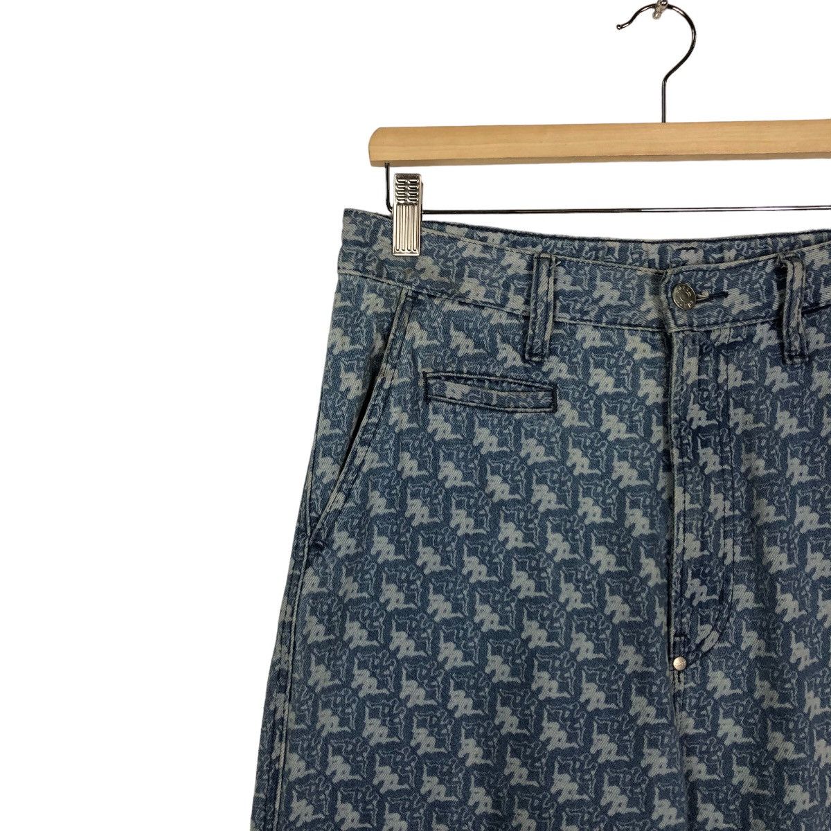 Japanese Brand 🔥90’s Full Print Kappa GU Japan Made Denim Streetwear Style Size US 30 / EU 46 - 6 Thumbnail
