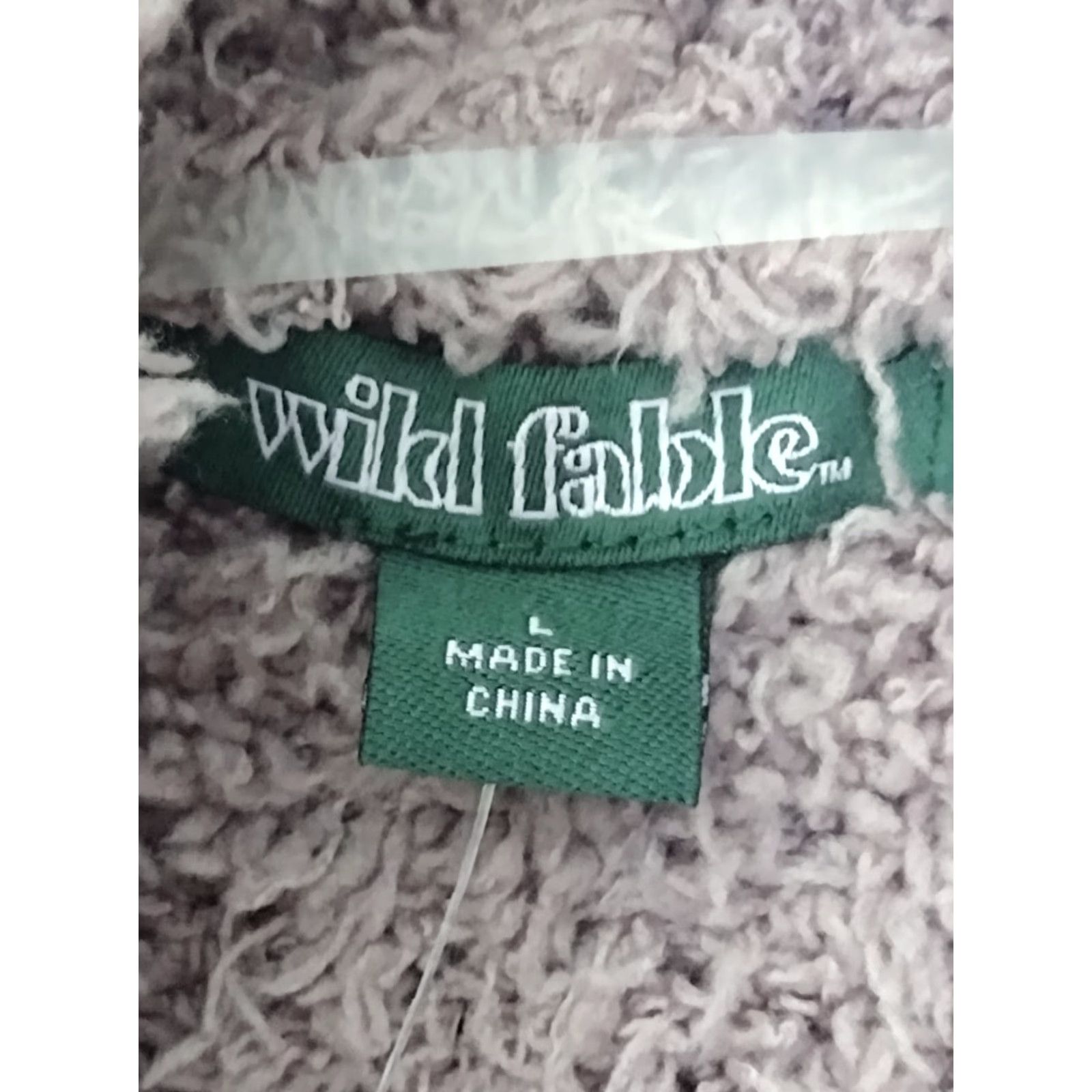 Vintage Wild Fable Women's Mauve Zip Up Hooded Sherpa Jacket Long Sleeve Size L Size L / US 10 / IT 46 - 6 Thumbnail