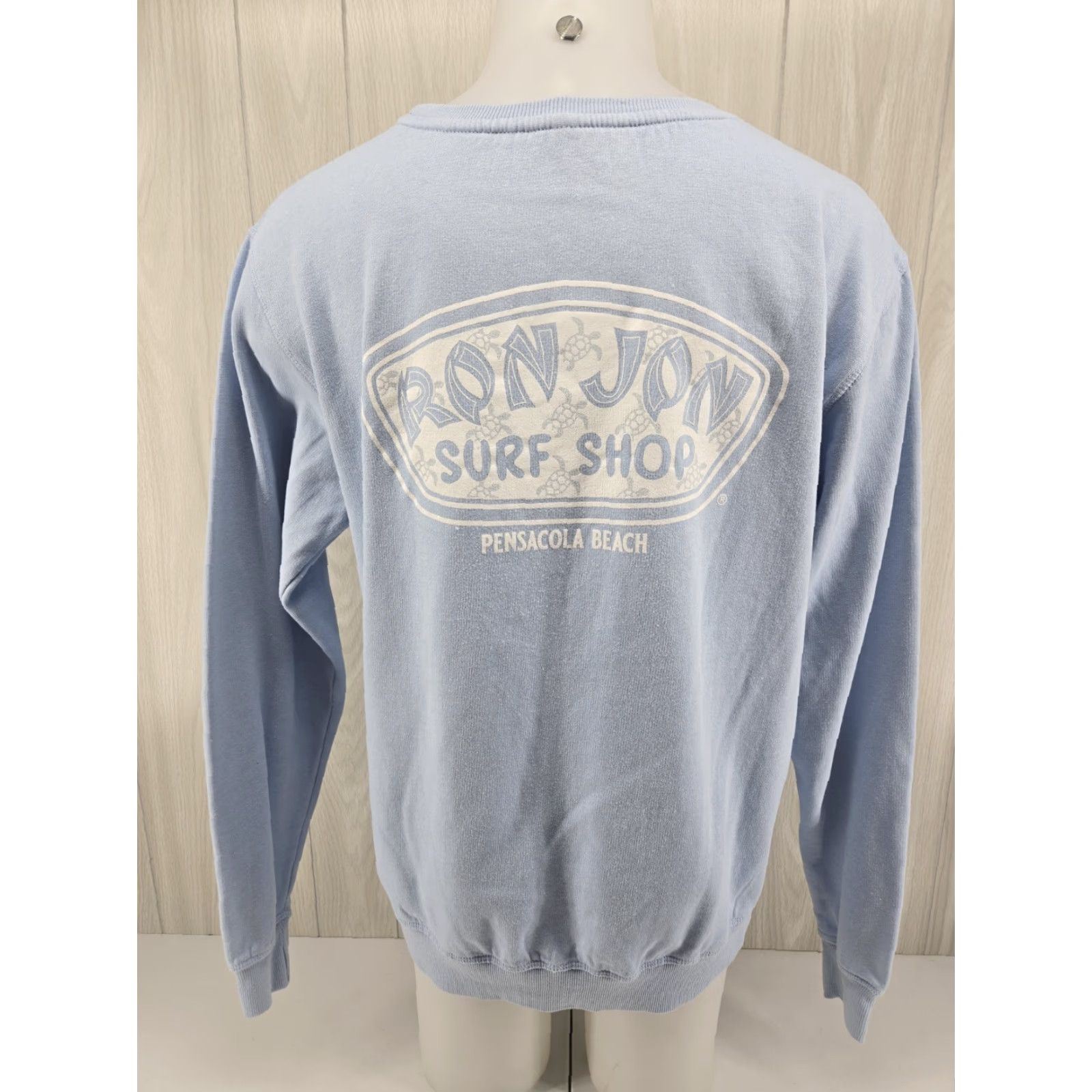 Ron Jon Surf Shop VINTAGE Ron Jon Surf Shop Crewneck Sweatshirt Blue XL Pullover Mens Shirt Size US XL / EU 56 / 4 - 2 Thumbnail