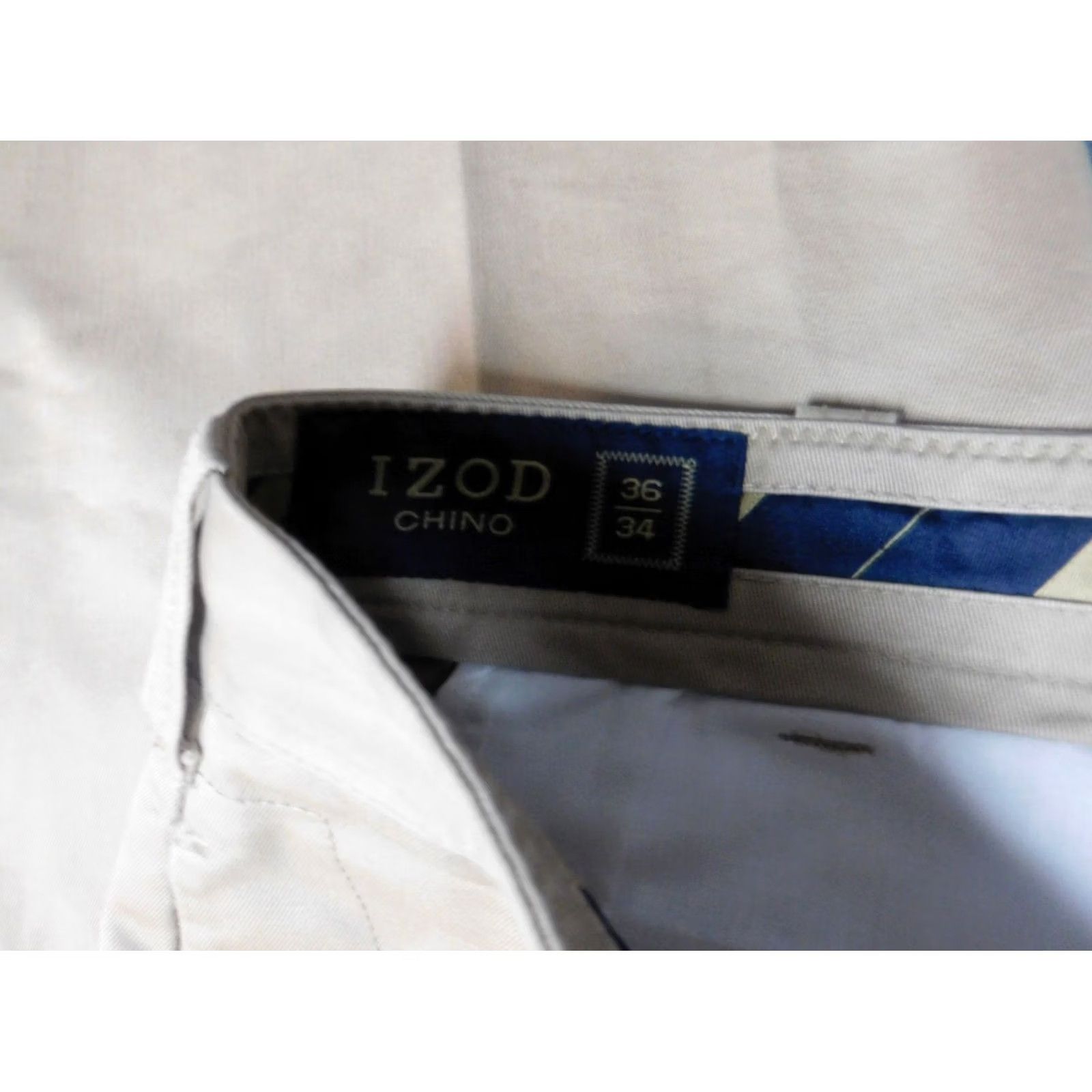 Izod Izod Pants Mens 36x33 beige regular Straight chino classic Size US 32 / EU 48 - 3 Thumbnail