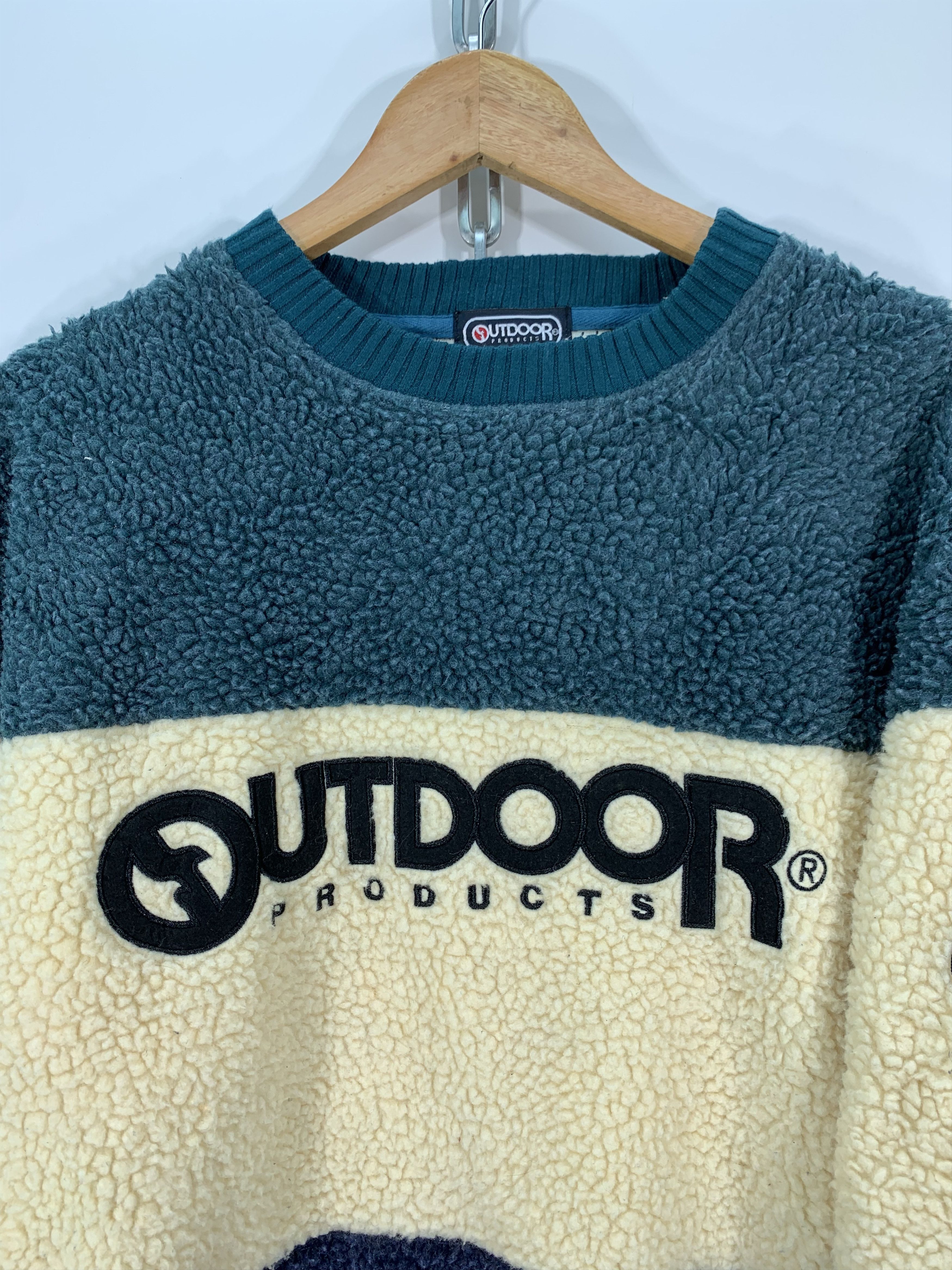 Japanese Brand 🔥RARE🔥Outdoor Sherpa x retro Fleece Size US L / EU 52-54 / 3 - 3 Thumbnail