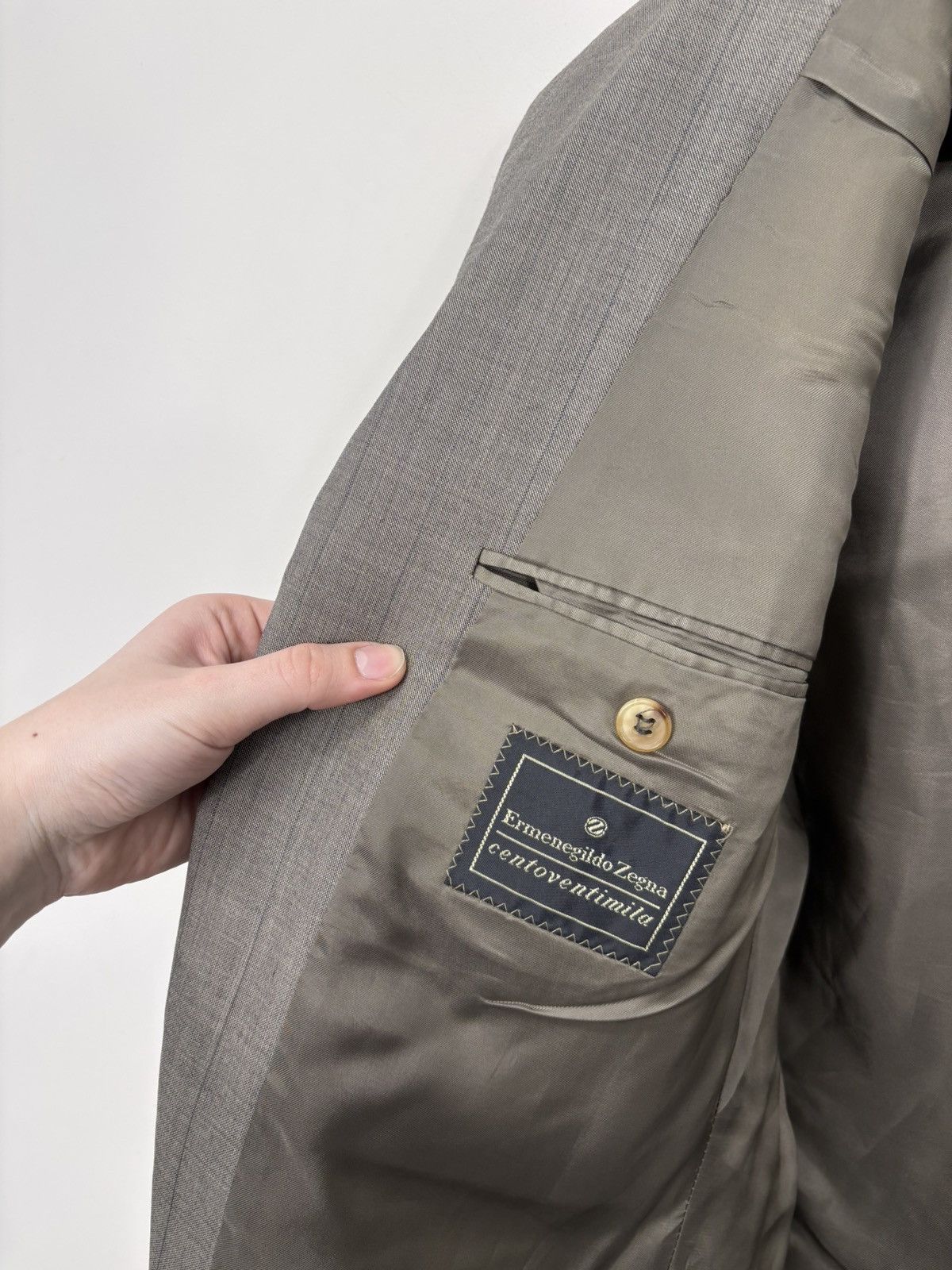 Ermenegildo Zegna Ermenegildo Zegna Centoventimila Men’s Wool Blazer Jacket Size 40R - 15 Thumbnail