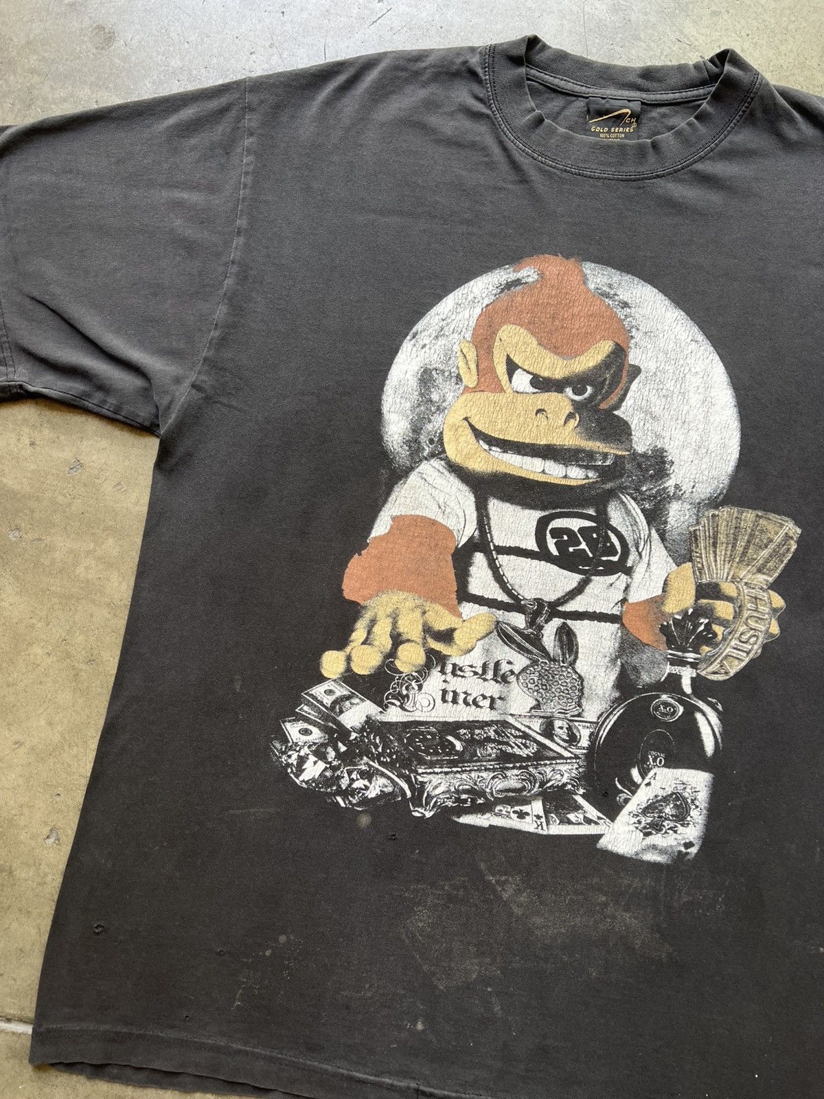 Vintage VTG ‘90s Donkey Kong Video Game Tee Shirt Hustler Zelda Size US XL / EU 56 / 4 - 4 Thumbnail