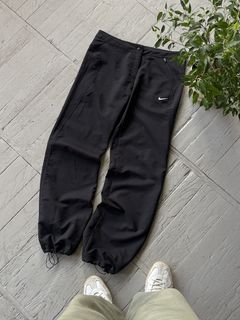 Nike Vintage Nike Nylon Track Pants womens M L parachute wide leg