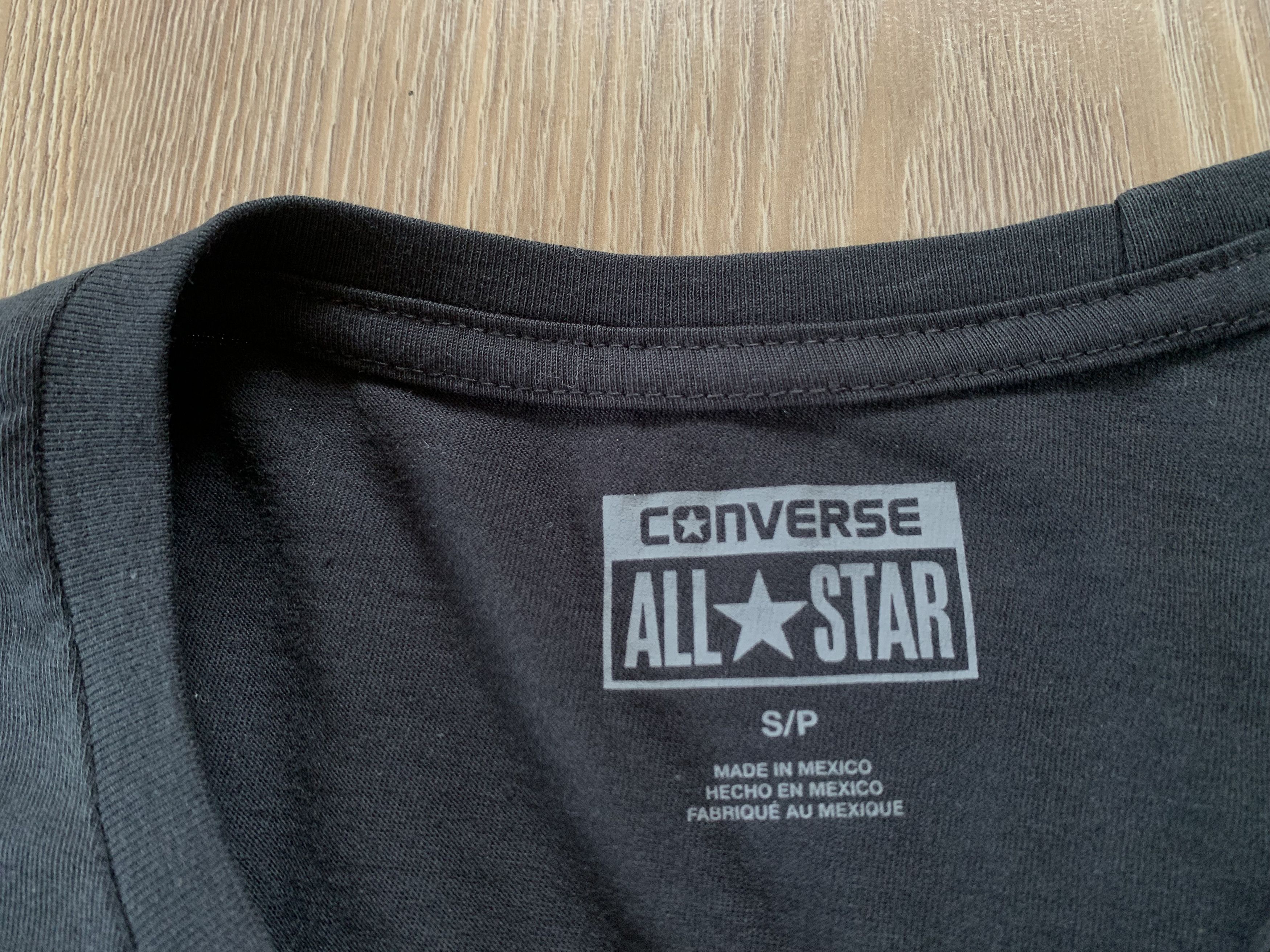 Converse Men's Converse Printing Short Sleeve Black T Shirt Size US S / EU 44-46 / 1 - 6 Thumbnail