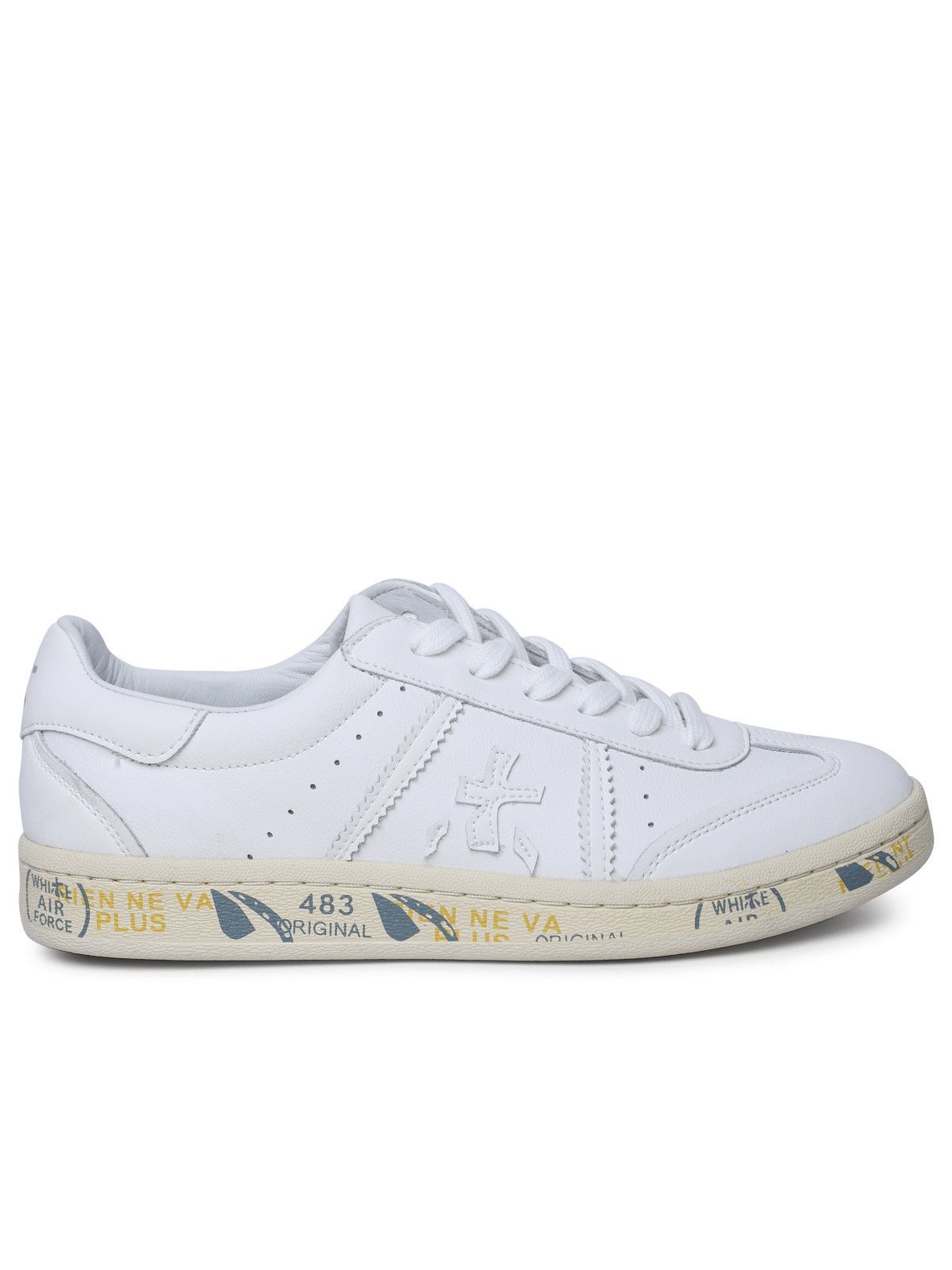 image of Premiata 'bonnied' White Leather Sneakers, Women's (Size 6)