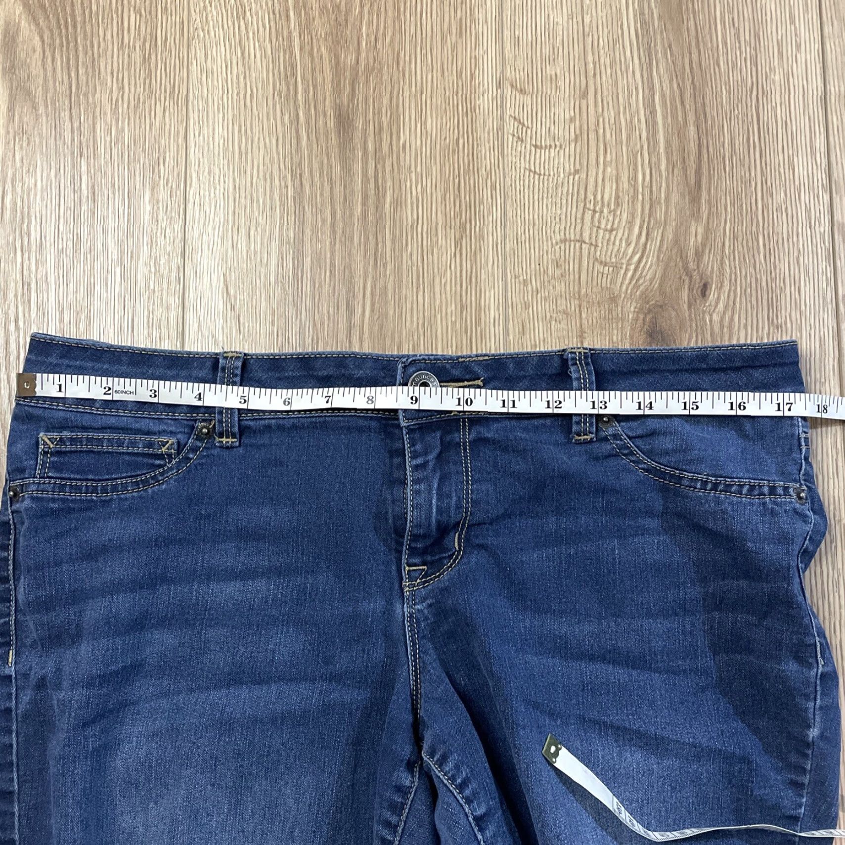Vintage Maunces Jeans Womens Size Large Blue Low Rise Skinny Size 36" / US 14 / IT 50 - 4 Thumbnail