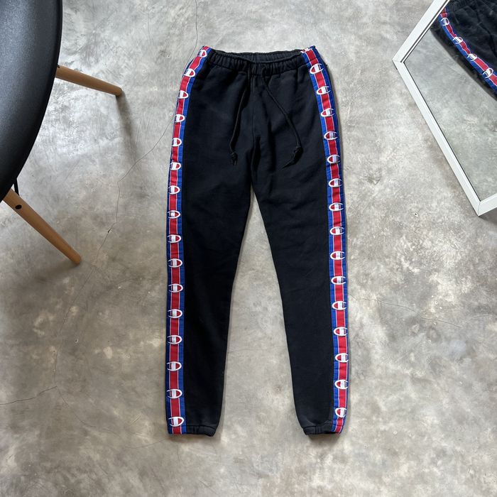 Champion Vetements x Champion taped jogger pants Grailed