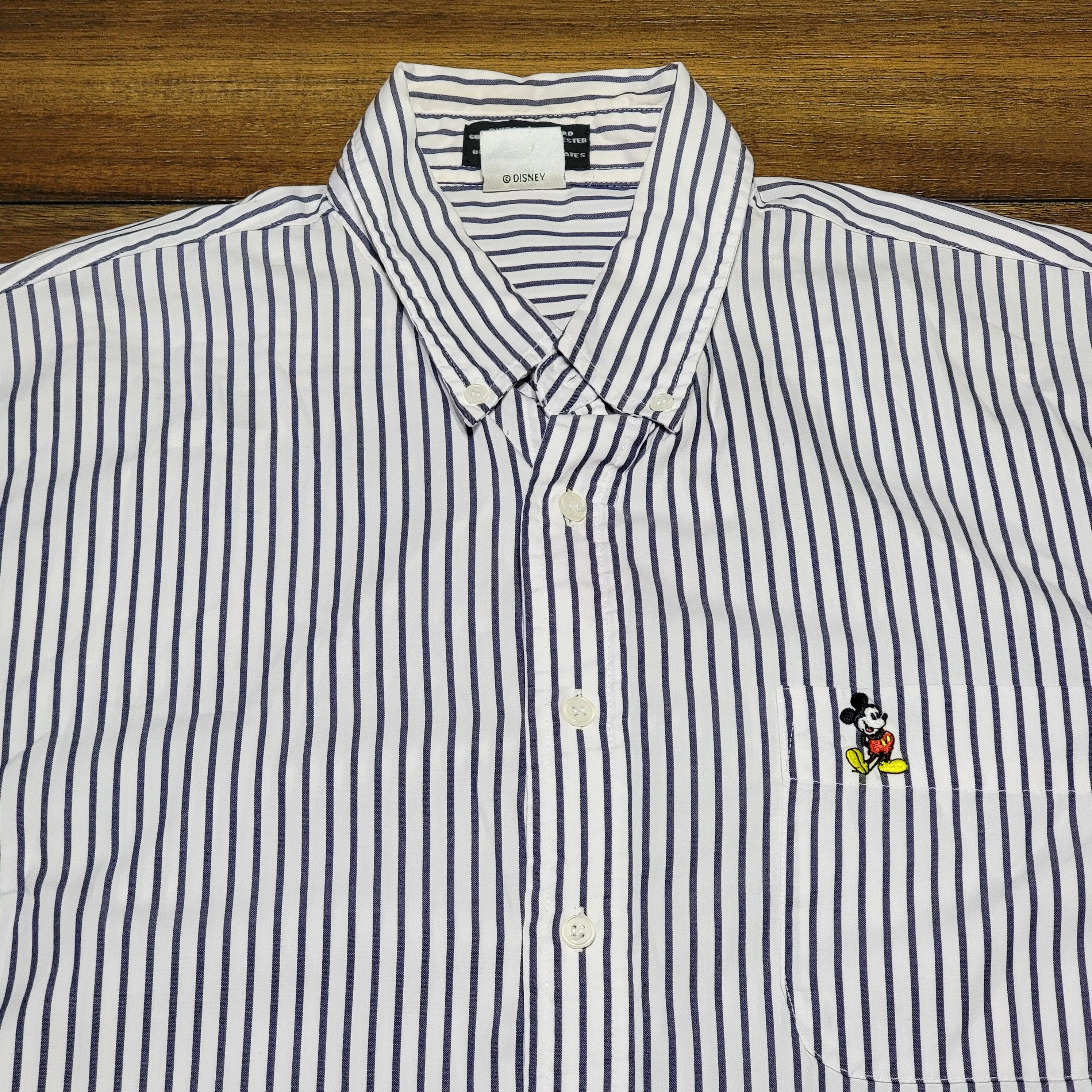 Disney The Disney Catalog Pinpoint Oxford Full Button LS Size US XXL / EU 58 / 5 - 2 Thumbnail
