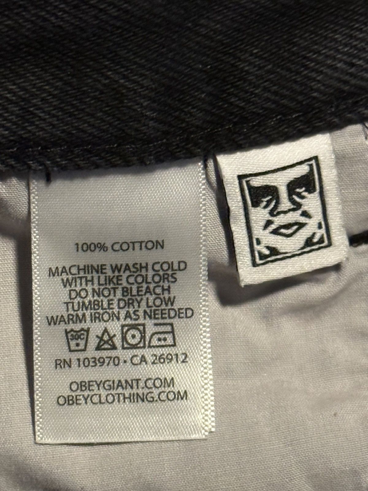 Obey OBEY Men’s Classic Baggy Denim Jeans Faded Black Brand New Size US 32 / EU 48 - 10 Thumbnail