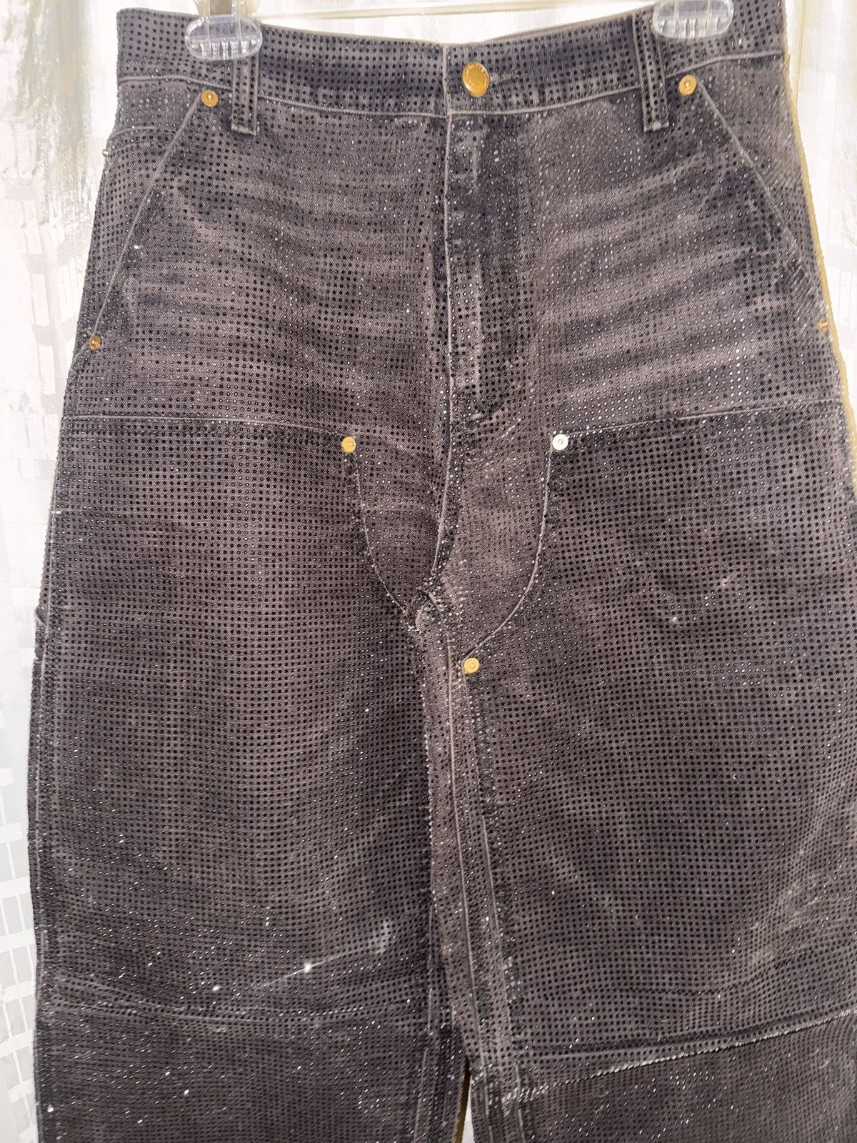 Alexander Wang Alexander Wang Beaded Carpenter Jeans Saloon Bar NWT $1695 Size 26" / US 2 / IT 38 - 3 Thumbnail