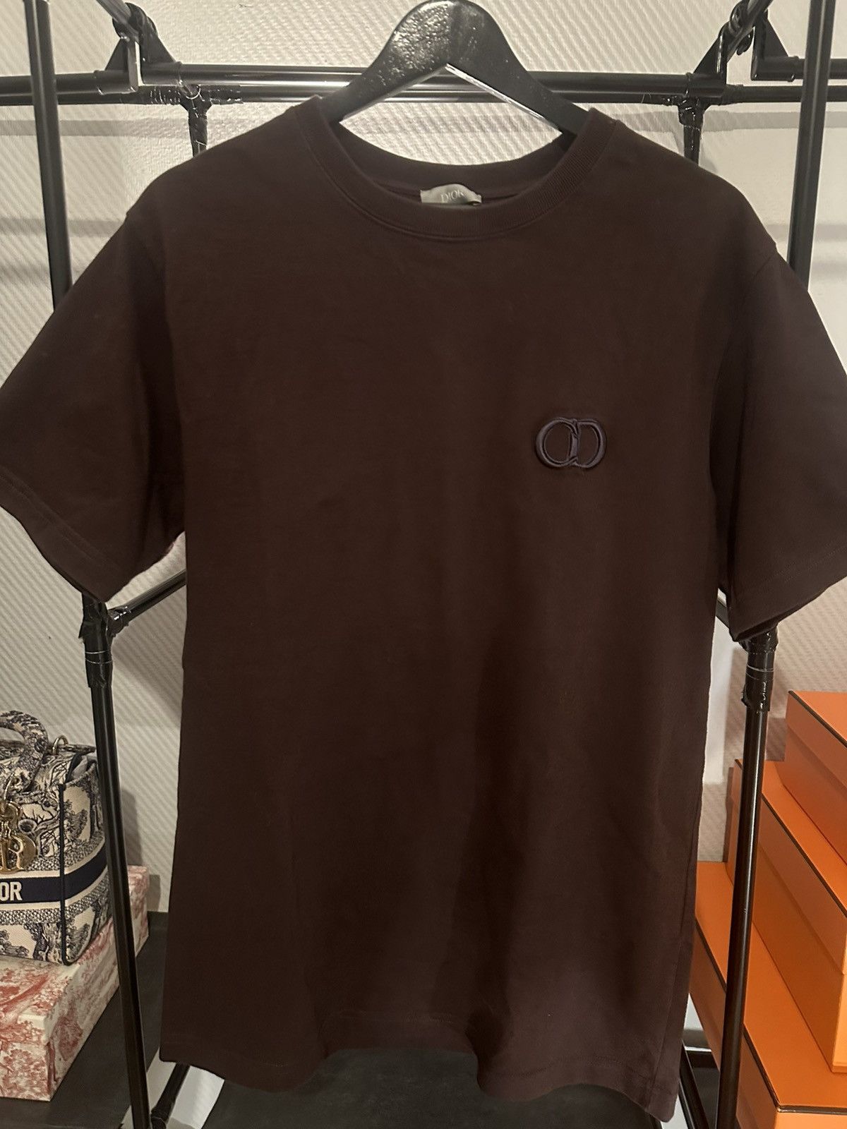 Dior Dior CD Icon Embroidered Logo T-Shirt Brown Size M Size US M / EU 48-50 / 2 - 7 Thumbnail