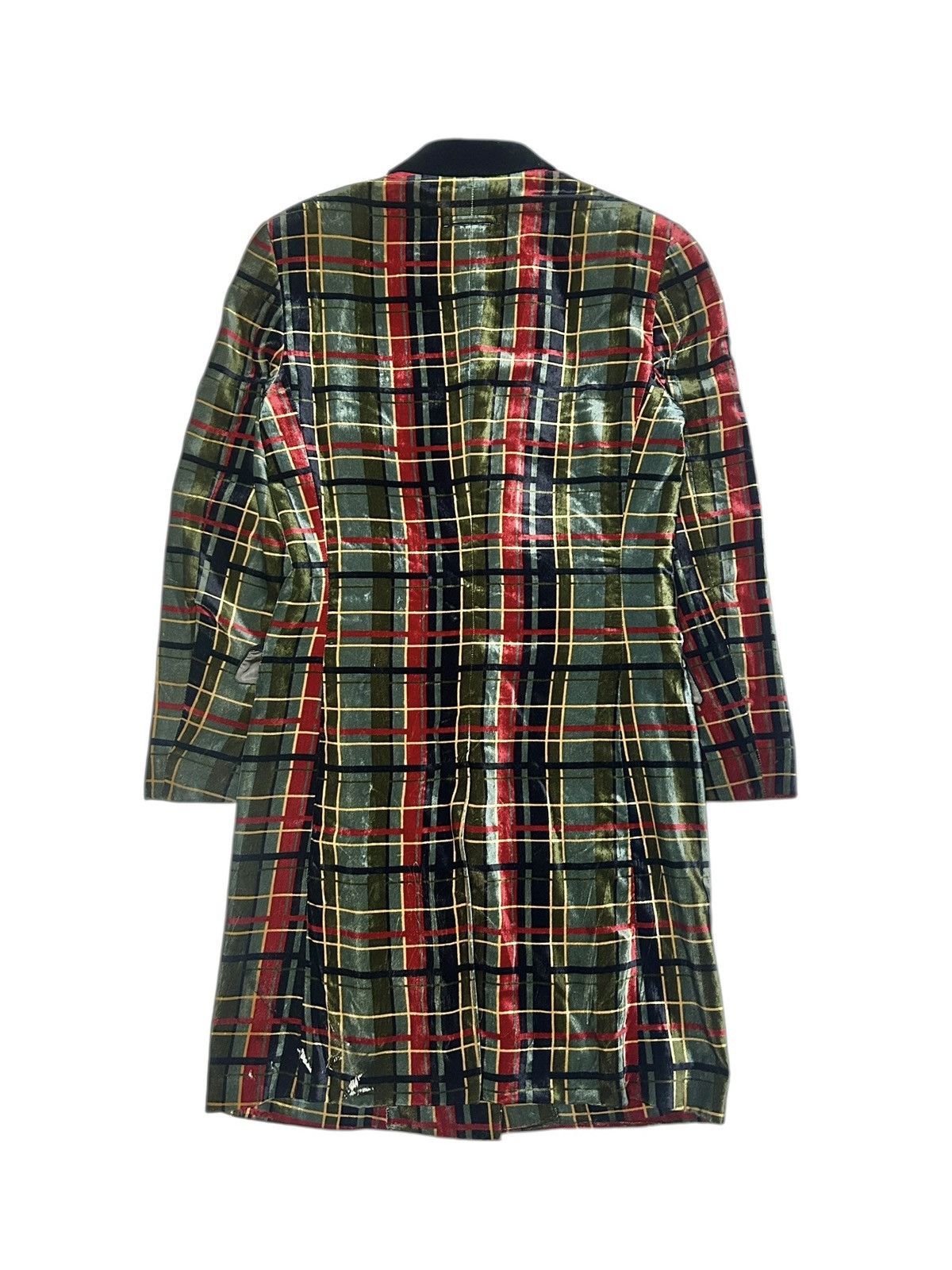 Jean Paul Gaultier F/W 97 Velvet Tartan Coat Size US M / EU 48-50 / 2 - 2 Thumbnail