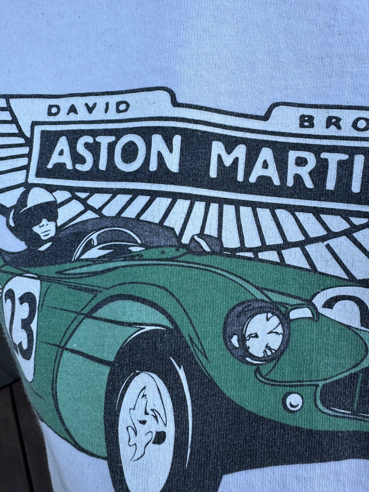 Ford Aston Martin 90s Vintage David Brown Racing Tee Streetwear Size US XL / EU 56 / 4 - 13 Thumbnail