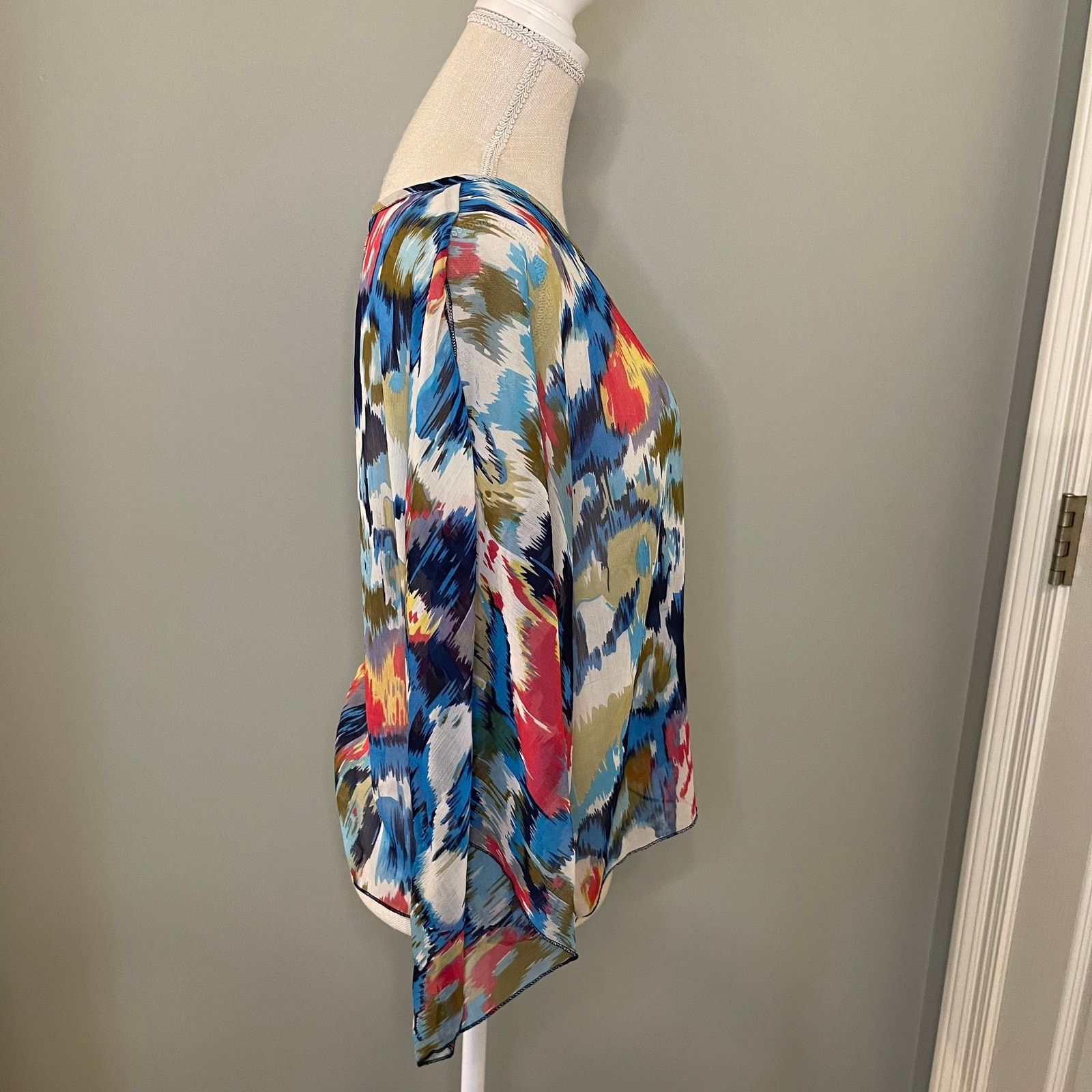 Vintage Havana Vintage Havana Sheer Floral Rayon Blouse, M Size M / US 6-8 / IT 42-44 - 3 Thumbnail