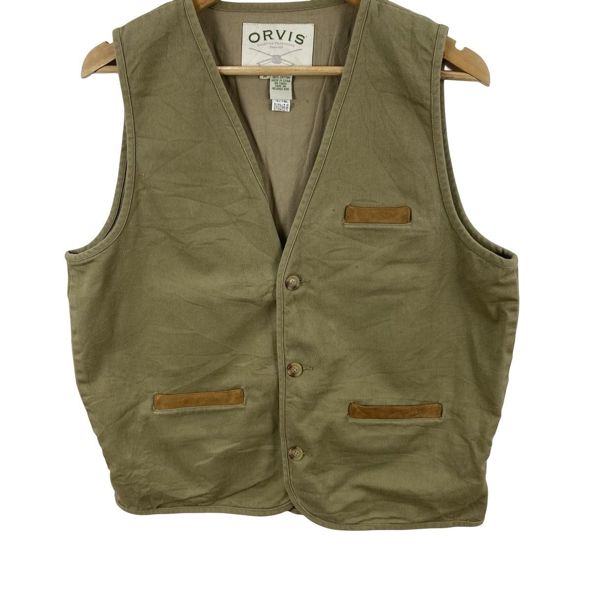 Orvis ORVIS SPORTING TRADITIONS Utility Vest Leather Trim Button Size US M / EU 48-50 / 2 - 6 Thumbnail