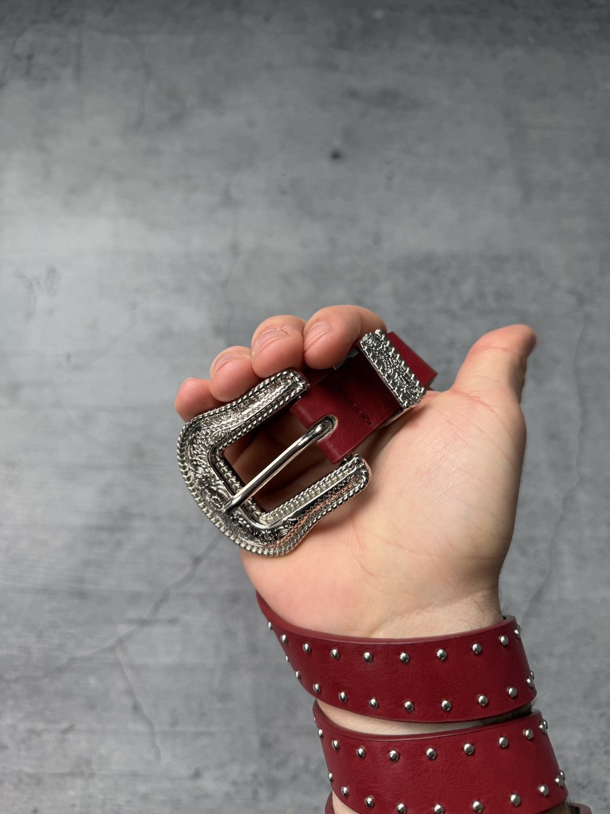 Japanese Brand 00’s NUMBER NINE STYLE LEATHER RARE Y2K BELT VINTAGE Size ONE SIZE - 3 Thumbnail