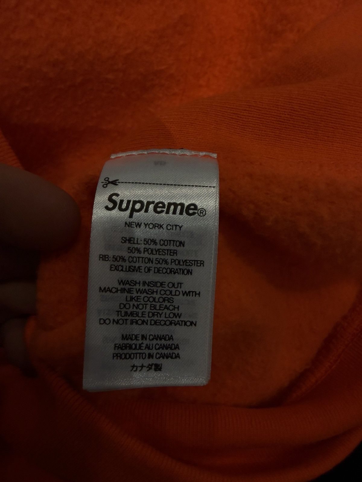 Supreme Size L - Supreme Washed Old English Hooded Sweatshirt Size US L / EU 52-54 / 3 - 11 Thumbnail