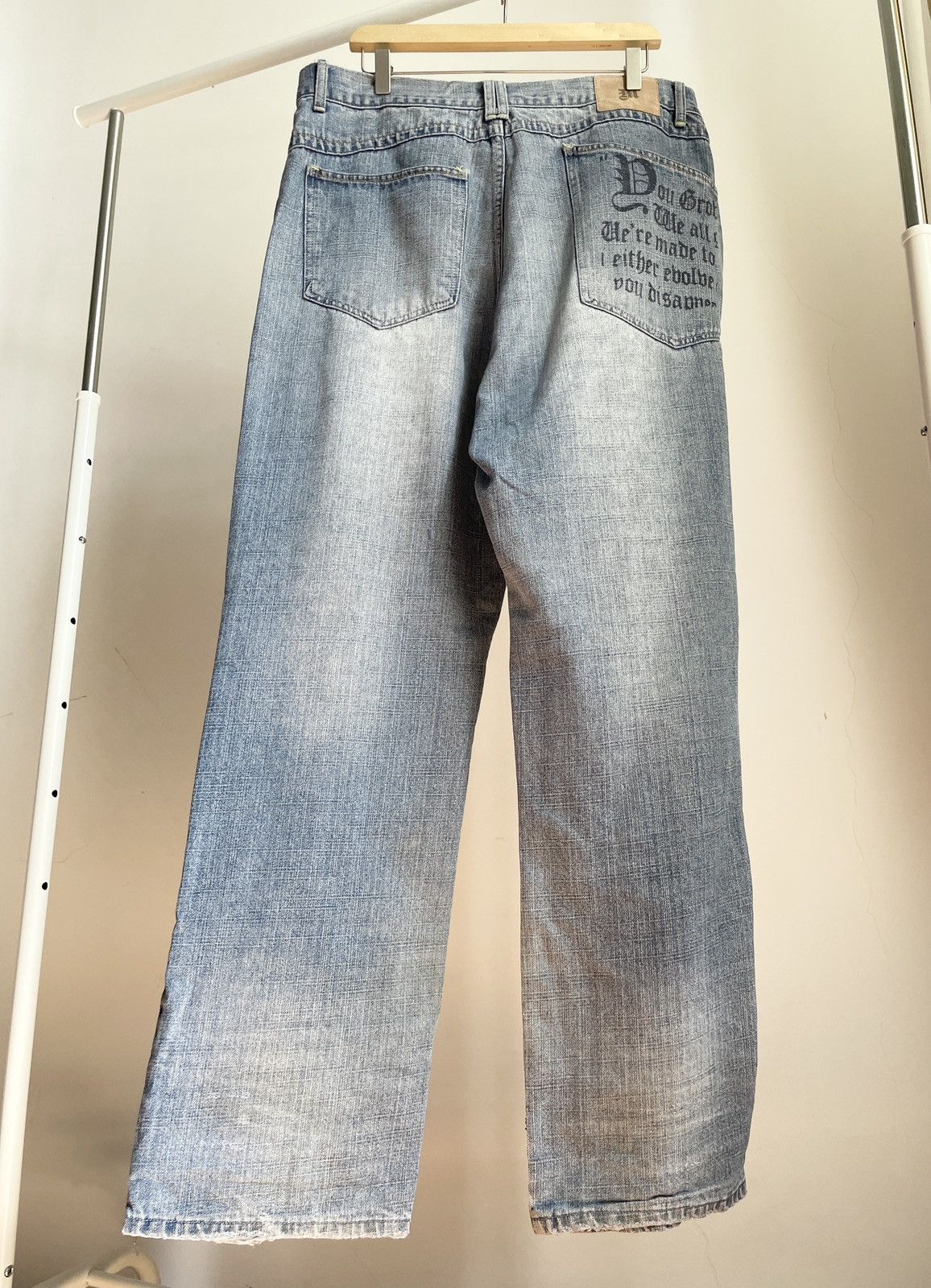 Makaveli VINTAGE 💧 Makaveli Y2K Vintage 2pac Rap Printed Denim Jeans Size US 38 / EU 54 - 7 Thumbnail