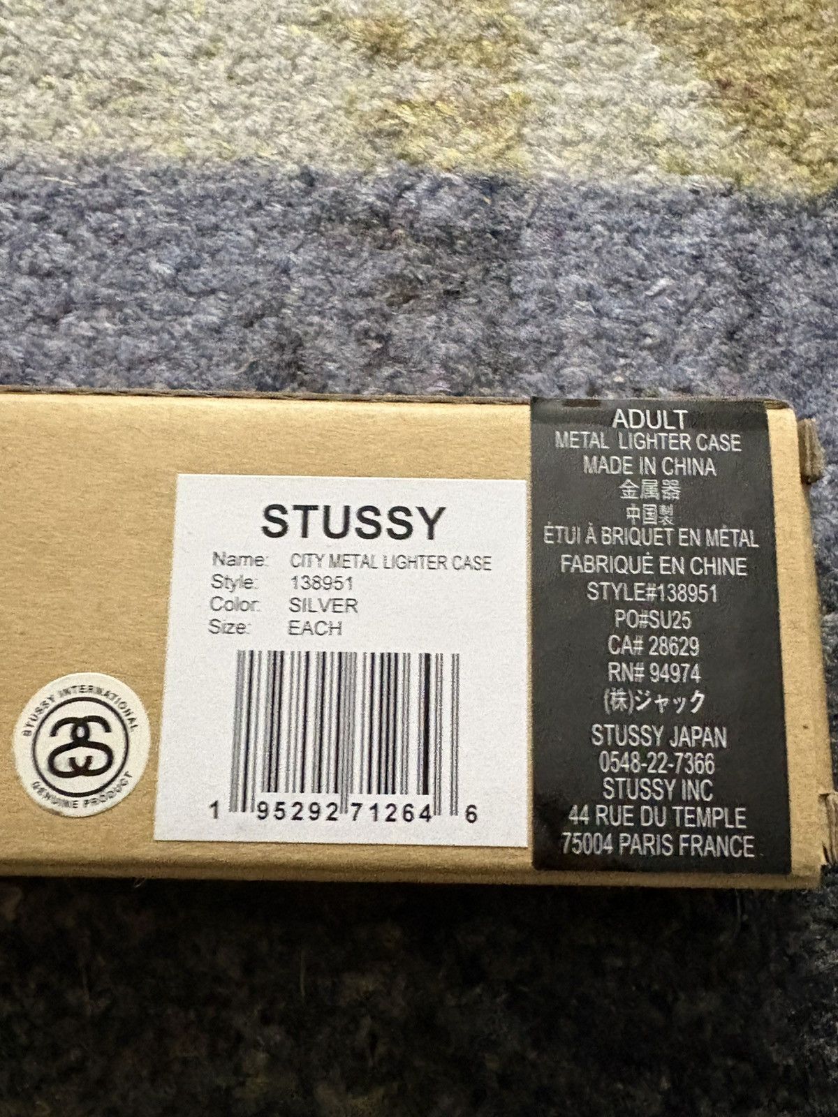 Stussy City Metal Lighter Case