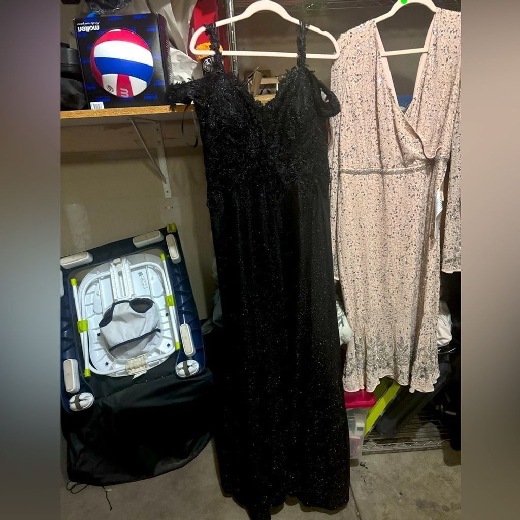 NBD Eureka sparkle and lace dress 3xl black Size 3XL / US 20-22 - 2 Thumbnail