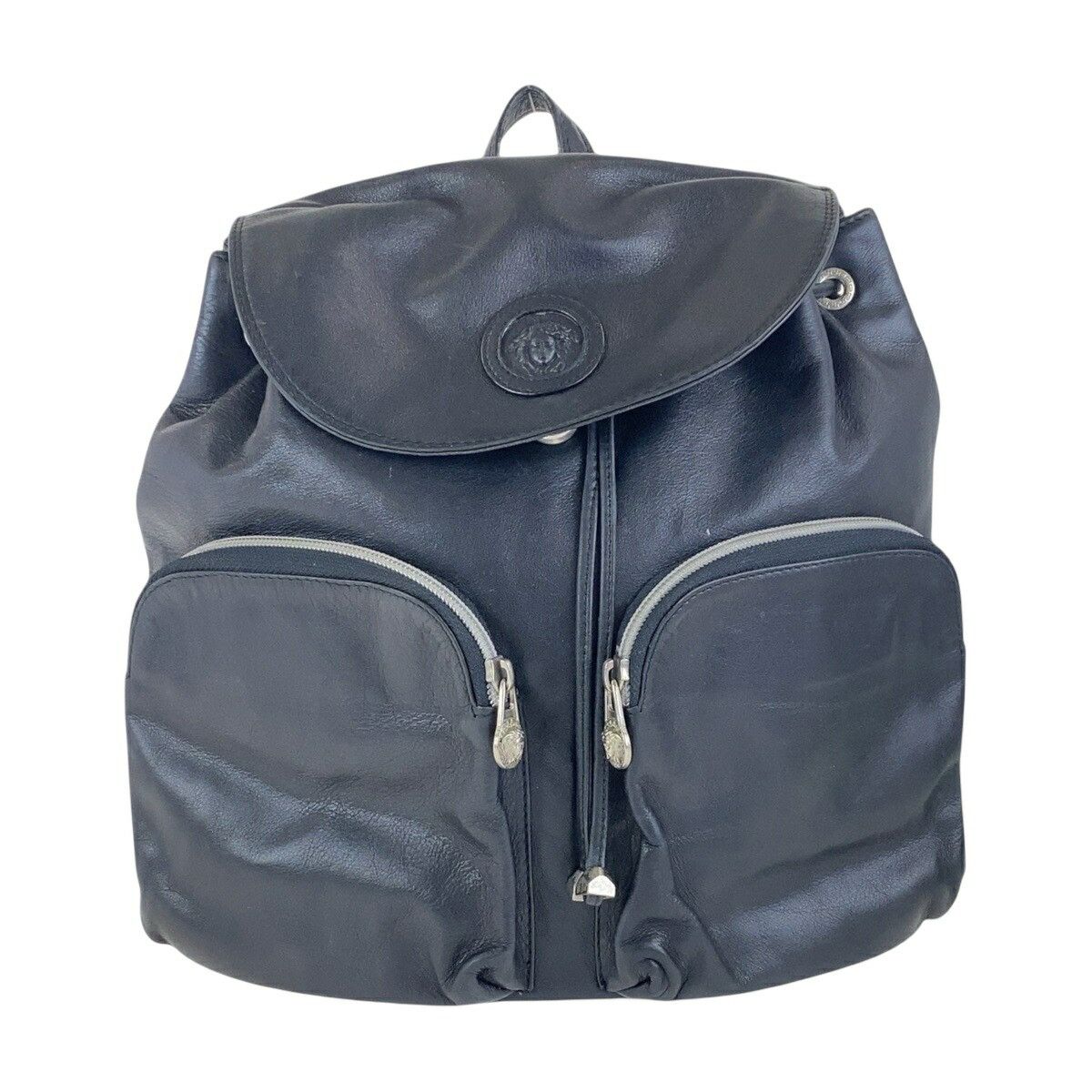 Versace Versace Versace Leather Medusa Backpack Leather Backpack DUTY FREE for USA Size ONE SIZE - 1 Thumbnail
