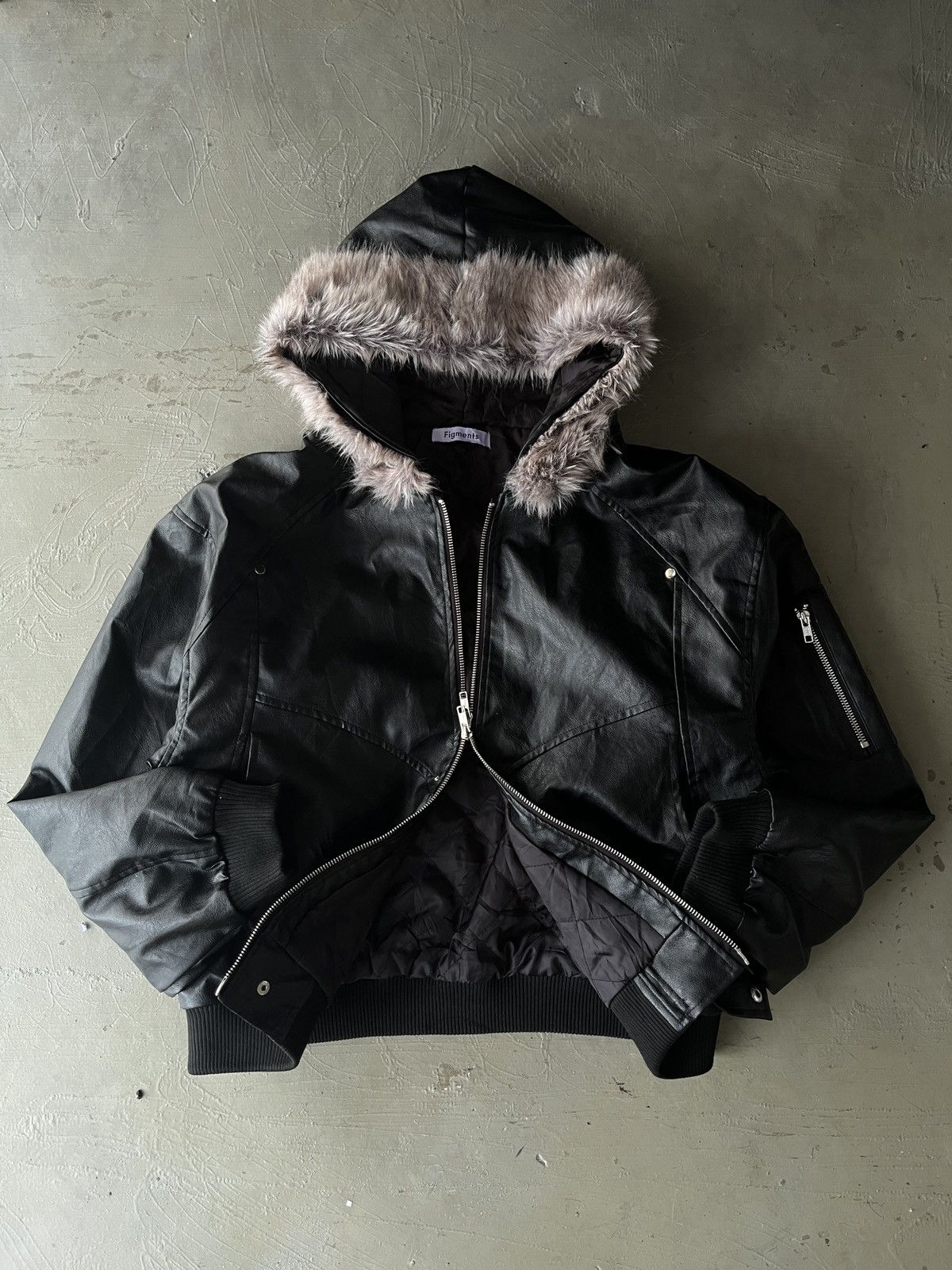 KMRii Faux Leather Fur GV Gallery Inspired Jacket LGB Vkei Size US L / EU 52-54 / 3 - 1 Thumbnail