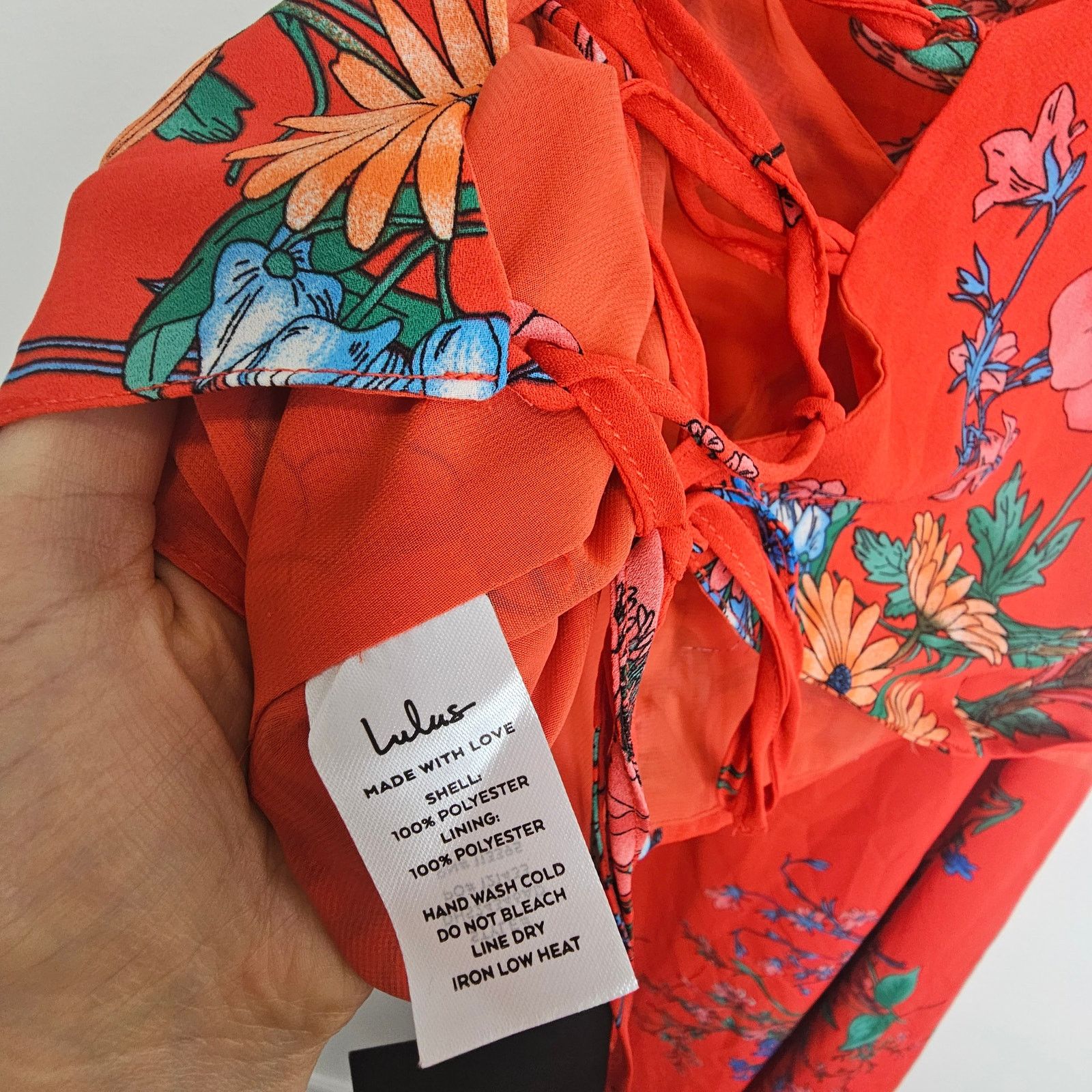 Lululemon NEW Lulu's Red Floral Print 2-Pc. Set Wrap Skirt Crop Top XL Size XL / US 12-14 / IT 48-50 - 10 Thumbnail