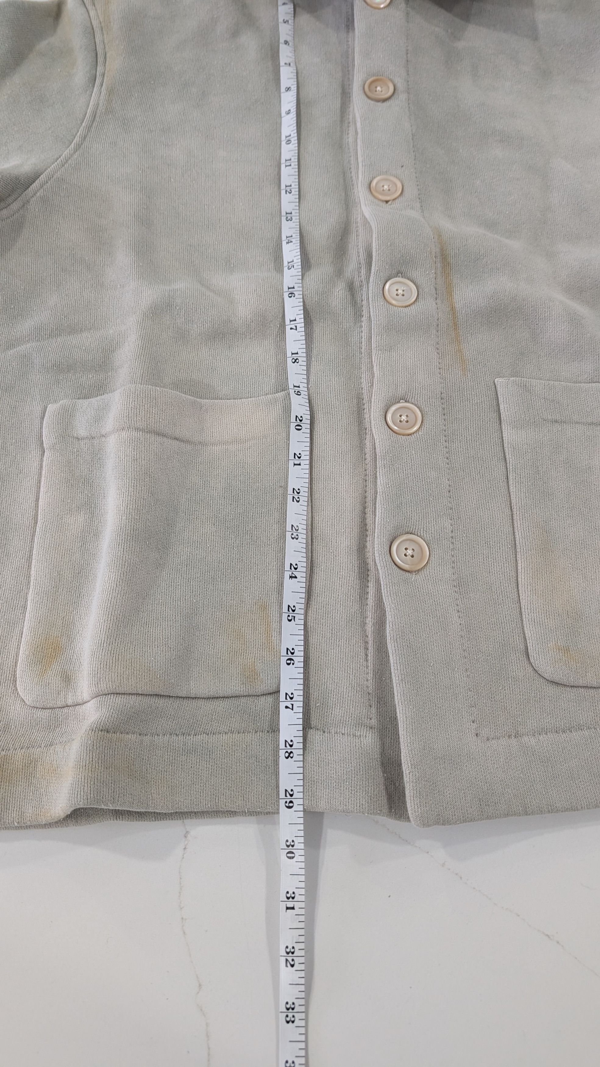 Our Legacy Our Legacy Shelter Cardigan 'Attic Wash Fleece' Size 48 Size US M / EU 48-50 / 2 - 13 Thumbnail