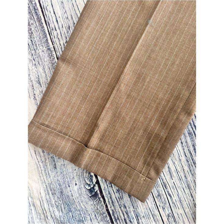 Lands' End Vintage Lands’ End 100% Wool Tailored Pleat Front Dress Pant Size US 35 - 6 Thumbnail