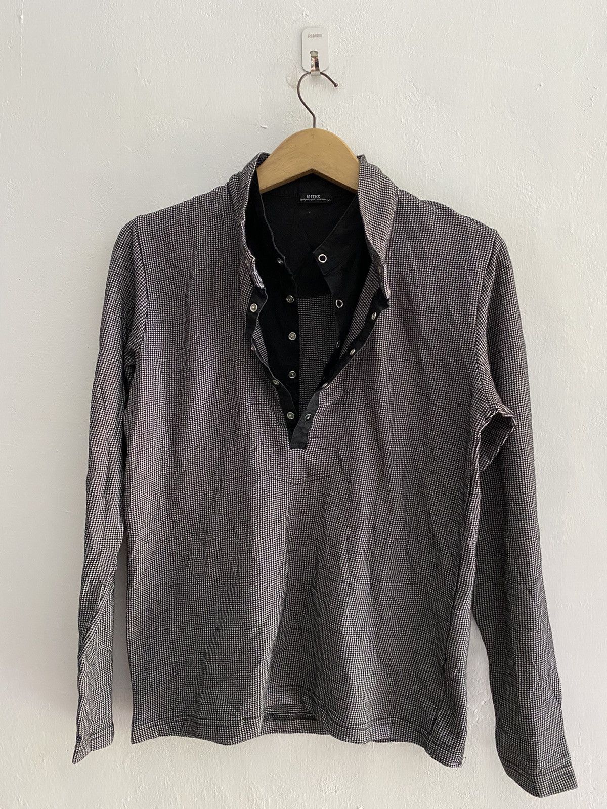 If Six Was Nine × Japanese Brand × Le Grande Bleu (L.G.B.) Mitex double layers stone buttons longsleeve tshirt Size US M / EU 48-50 / 2 - 2 Thumbnail