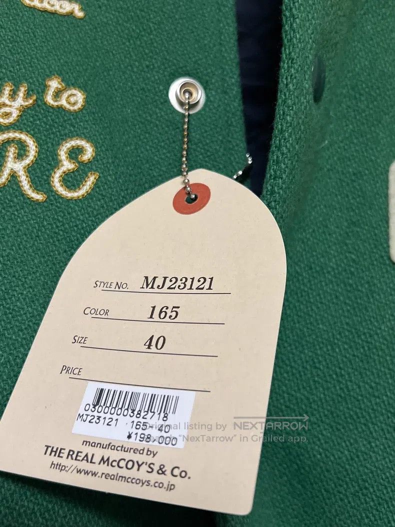 The Real McCoy's The Real McCoys Wool baseball jacket with horseskin sleeve Size US XXS / EU 40 - 6 Thumbnail