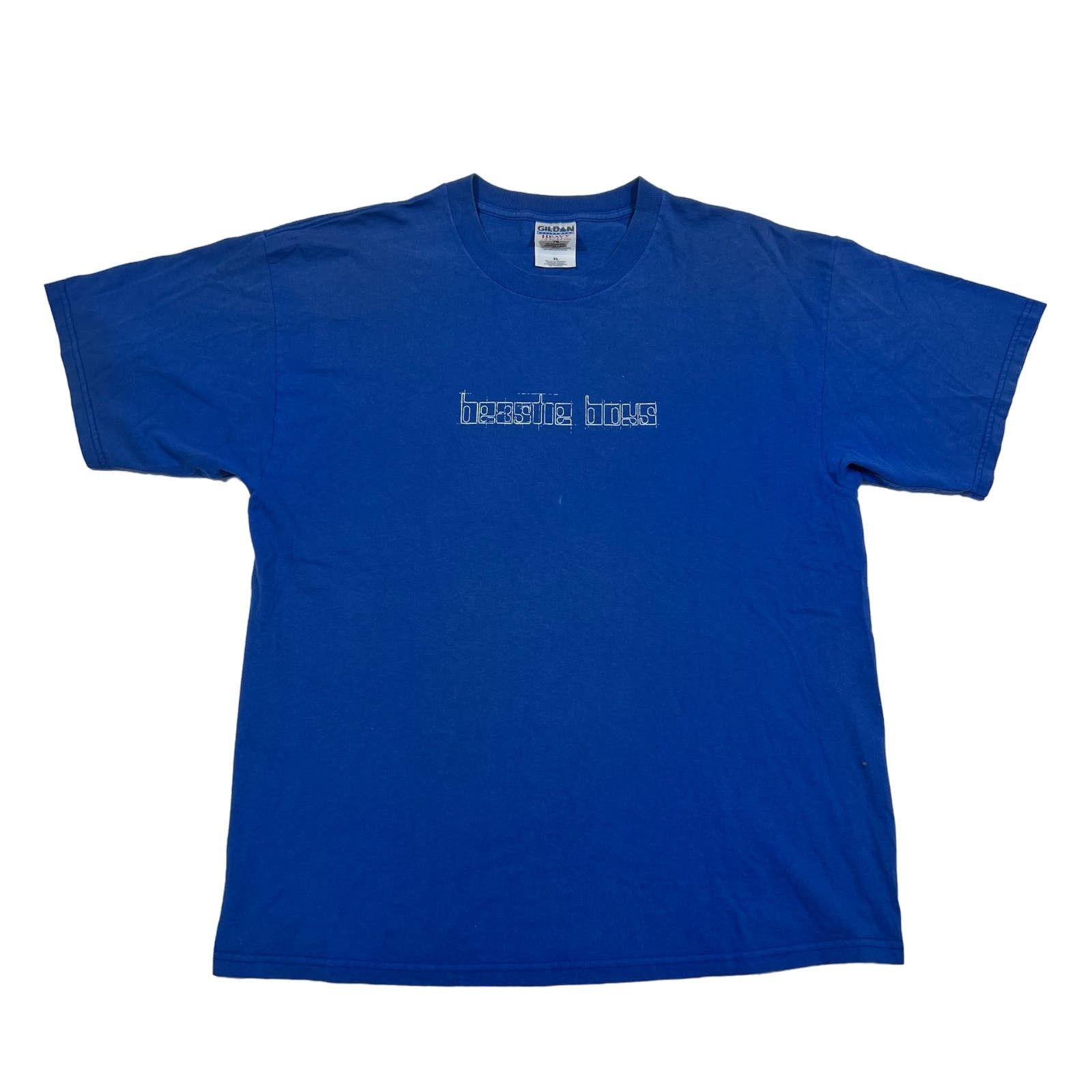 image of 90's Beastie Boys Hello Nasty Sardine Can Tee Shirt Blue (Xl), Men's