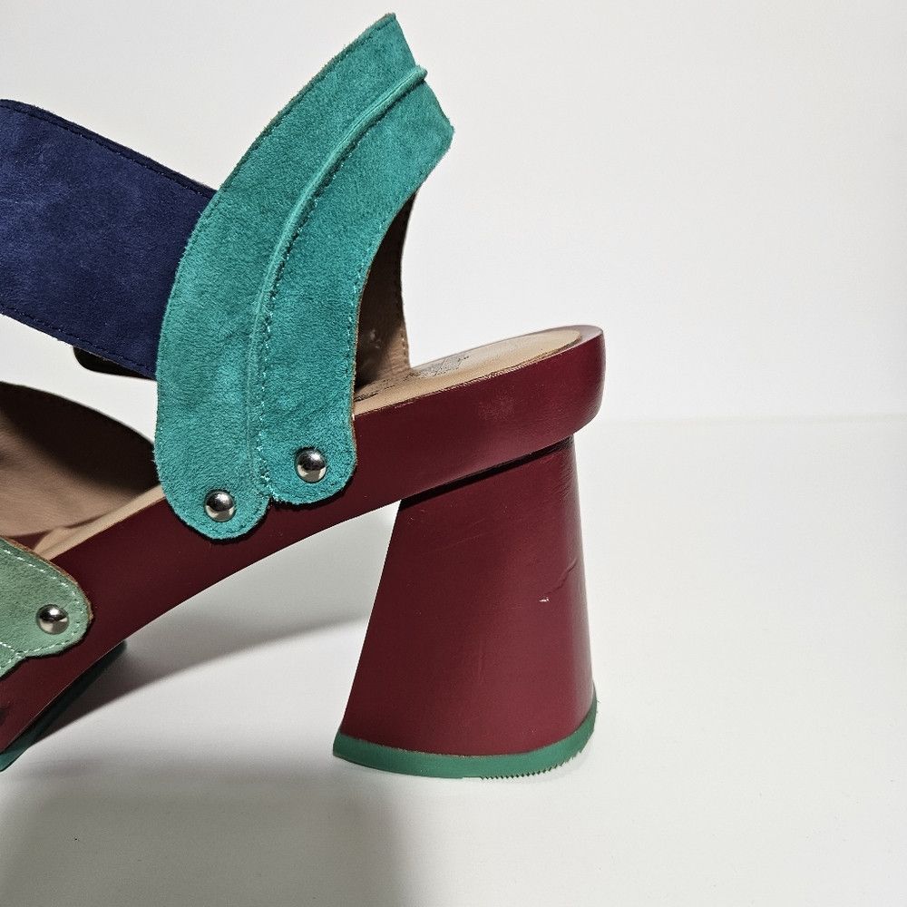 John Fluevog John Fluevog Summer of Love Dashuri Suede Clog Sandals Size US 9 / IT 39 - 3 Thumbnail