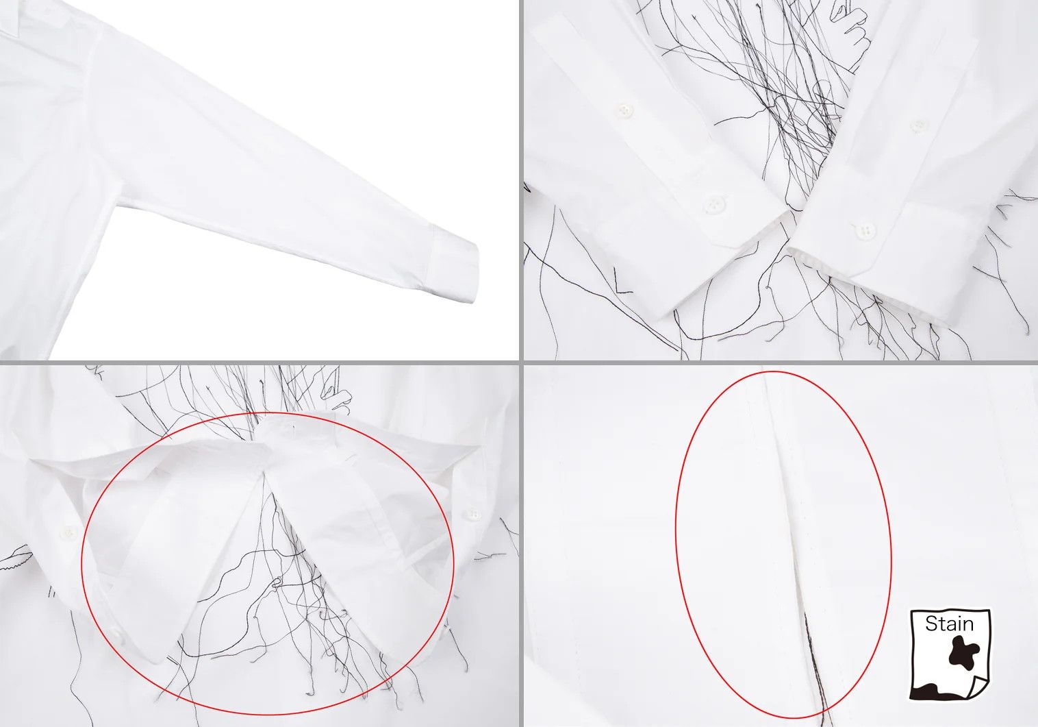 Yohji Yamamoto Yohji Yamamoto Double-Faced Embroidered Shirt White Size US S / EU 44-46 / 1 - 8 Thumbnail