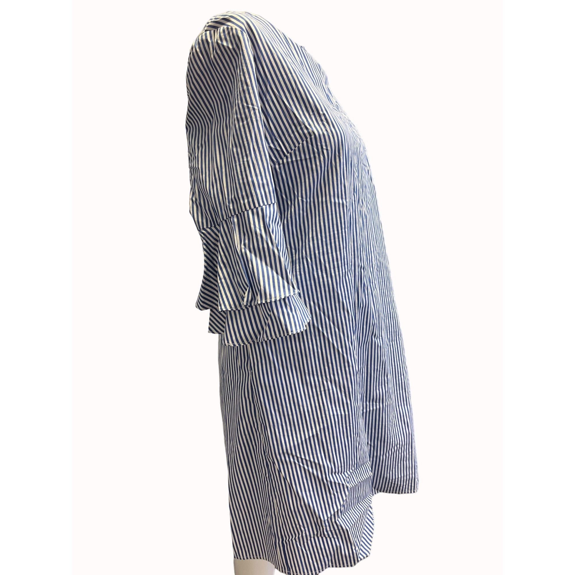 Nine West Nine West Women's Scoop Neck V Back Ruffle Sleeves Dress Siz Size XL / US 12-14 / IT 48-50 - 2 Thumbnail