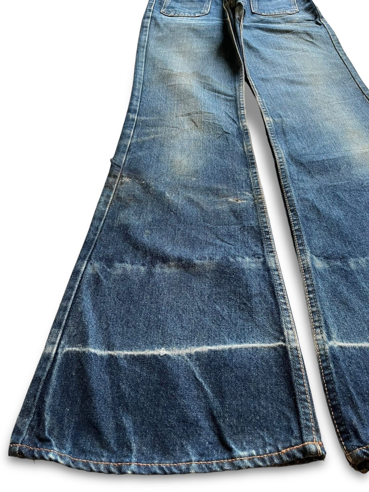 Japanese Brand Vintage Japanese Brand Workwear Bush Style Flare Jeans Size 25" / US 0 / IT 36 - 6 Thumbnail