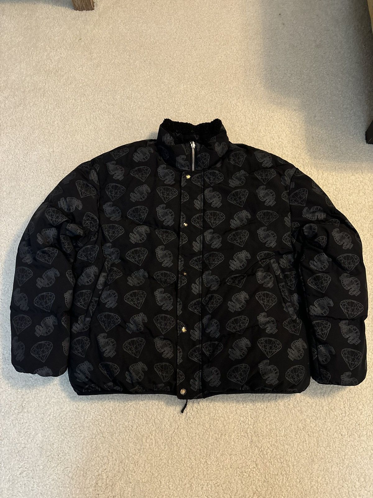 Billionaire Boys Club BBC Diamonds and Dollars Reversible Lined Puffer Jacket Size US XL / EU 56 / 4 - 1 Thumbnail