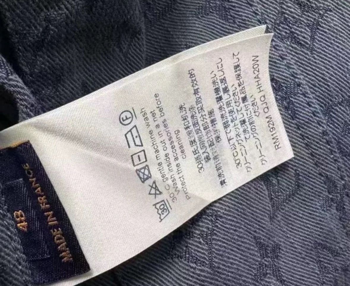Louis Vuitton Louis Vuitton's latest blue full print logo denim jacket Size US M / EU 48-50 / 2 - 6 Thumbnail