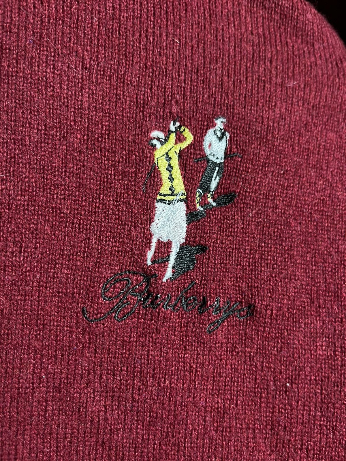 Burberry Burberry’s golf Mens knit sweater 100% Lamswool 80s 90s Size US M / EU 48-50 / 2 - 4 Thumbnail