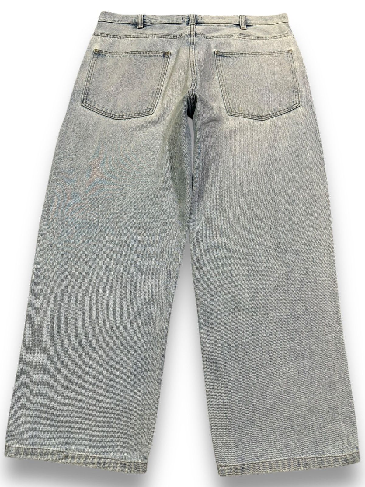 Lemaire × Uniqlo Vintage Lemaire x Uniqlo Baggy Tapered Distressed Jeans Size US 34 / EU 50 - 2 Thumbnail