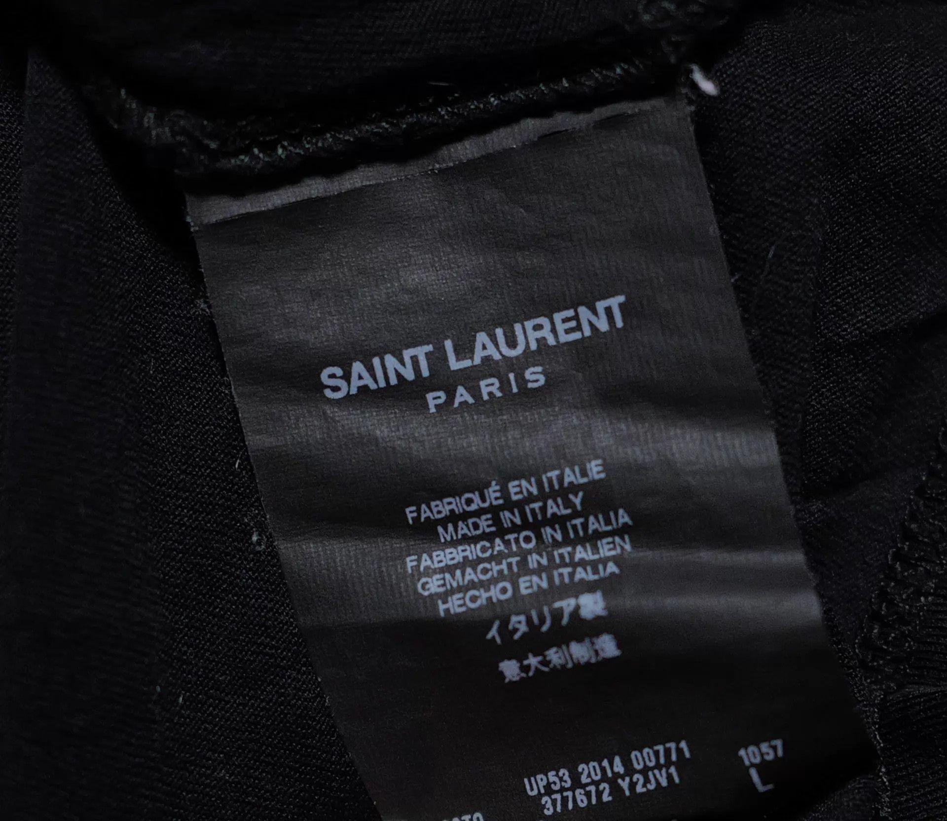 Saint Laurent Paris SLP 15SS Bruce Conner x Print Black Tee L Size L / US 10 / IT 46 - 4 Thumbnail