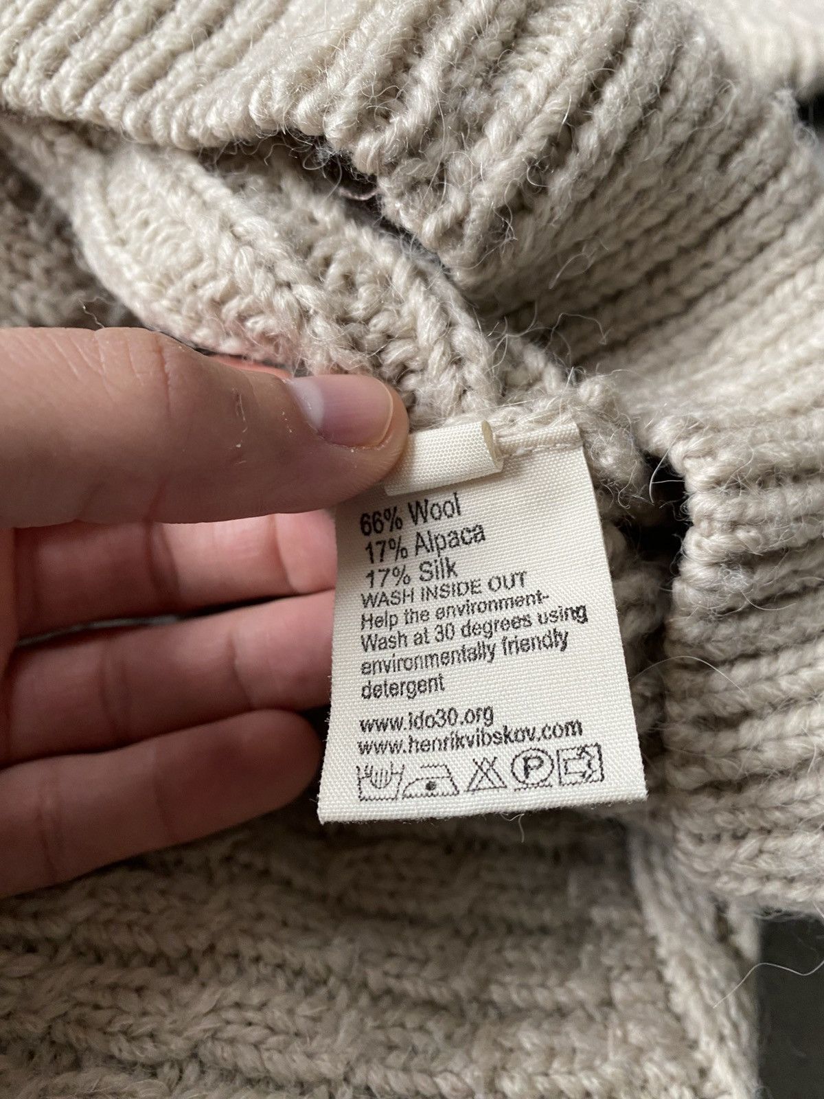 Henrik Vibskov Henrik Vibskov A/W 2010 Beige Cable Alpaca Podium Sweater Size US S / EU 44-46 / 1 - 7 Thumbnail