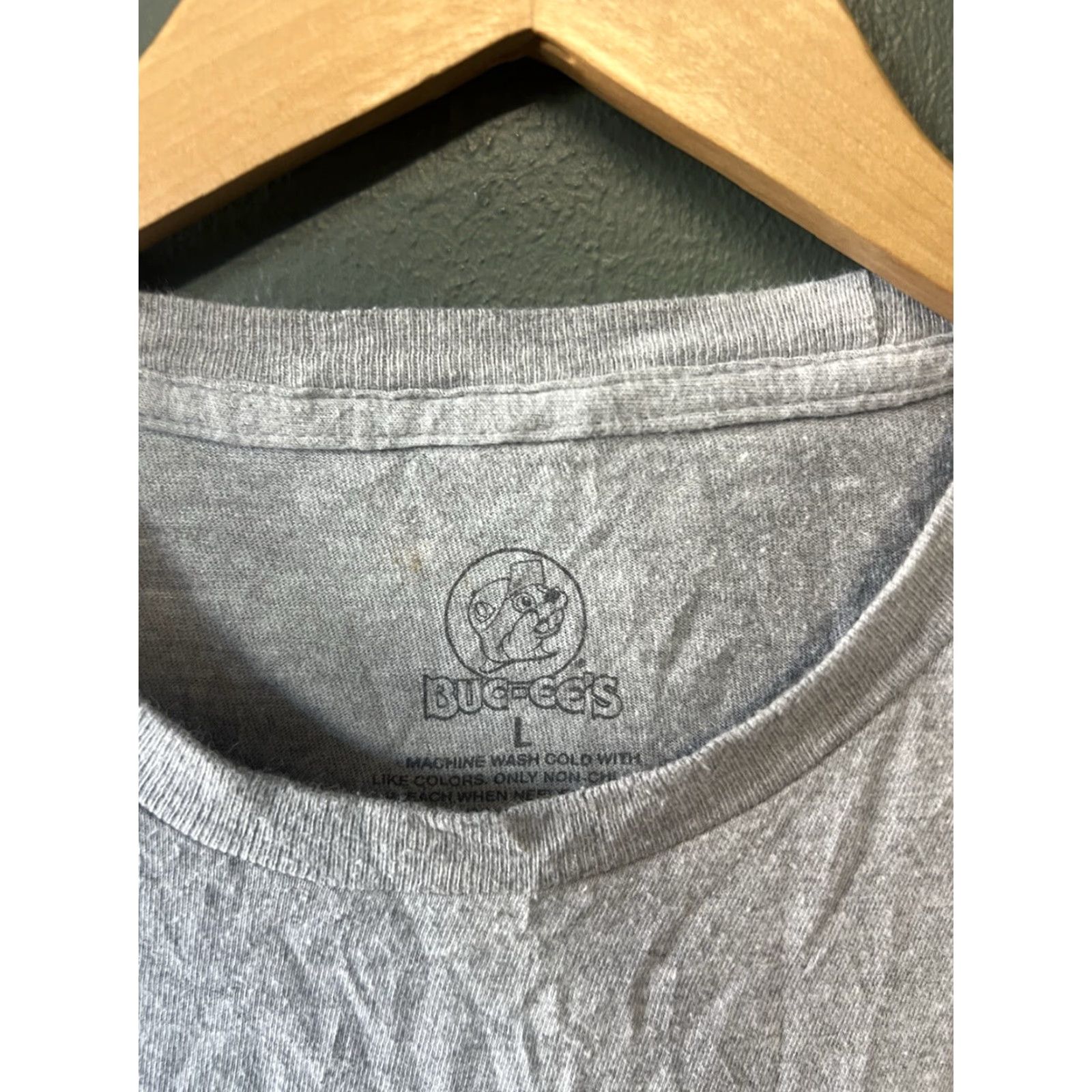 Vintage Bucees Mens Gray This is Texas Short Sleeve T-shirt L Size US L / EU 52-54 / 3 - 3 Thumbnail