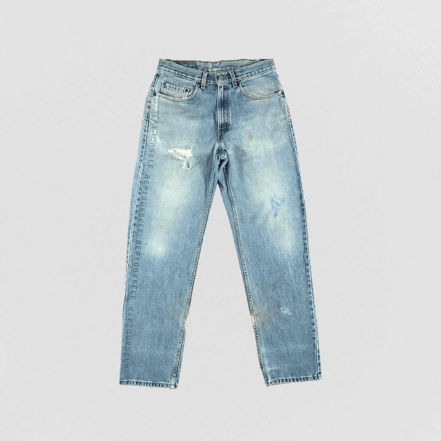 Levi's × Vintage Vintage 90s Light Wash Levis 550 Jeans-JM2718 Size US 33 - 1 Thumbnail