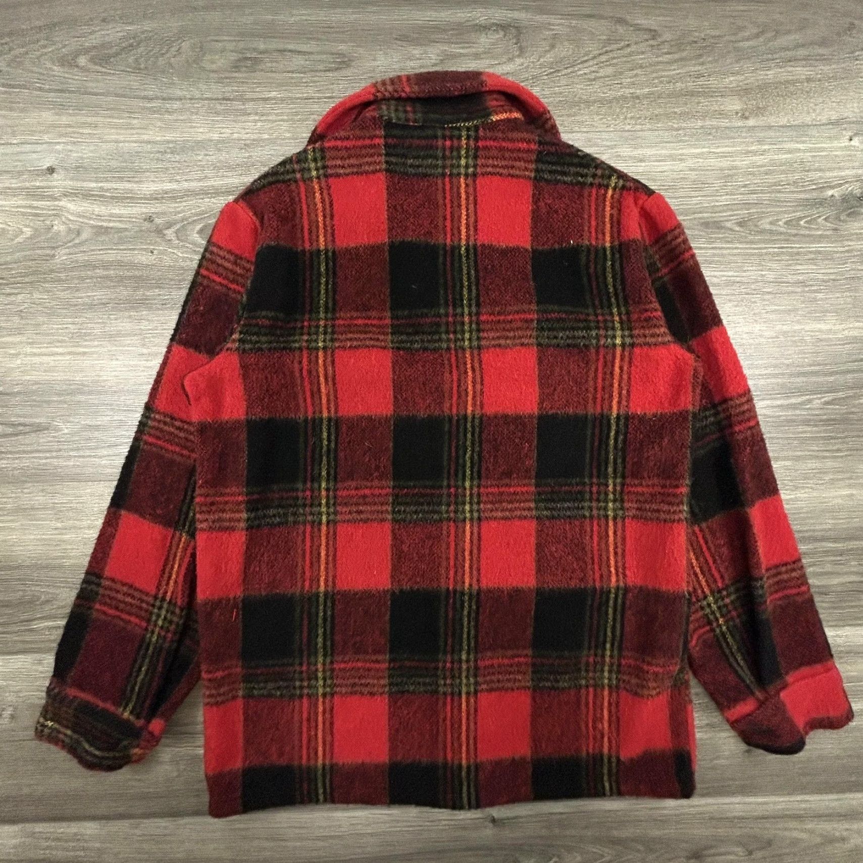Lumberjack VINTAGE Canadian Lumber Jac Shirt Jacket Mens M Wool Buffalo Plaid 50s 60s Size US M / EU 48-50 / 2 - 2 Thumbnail
