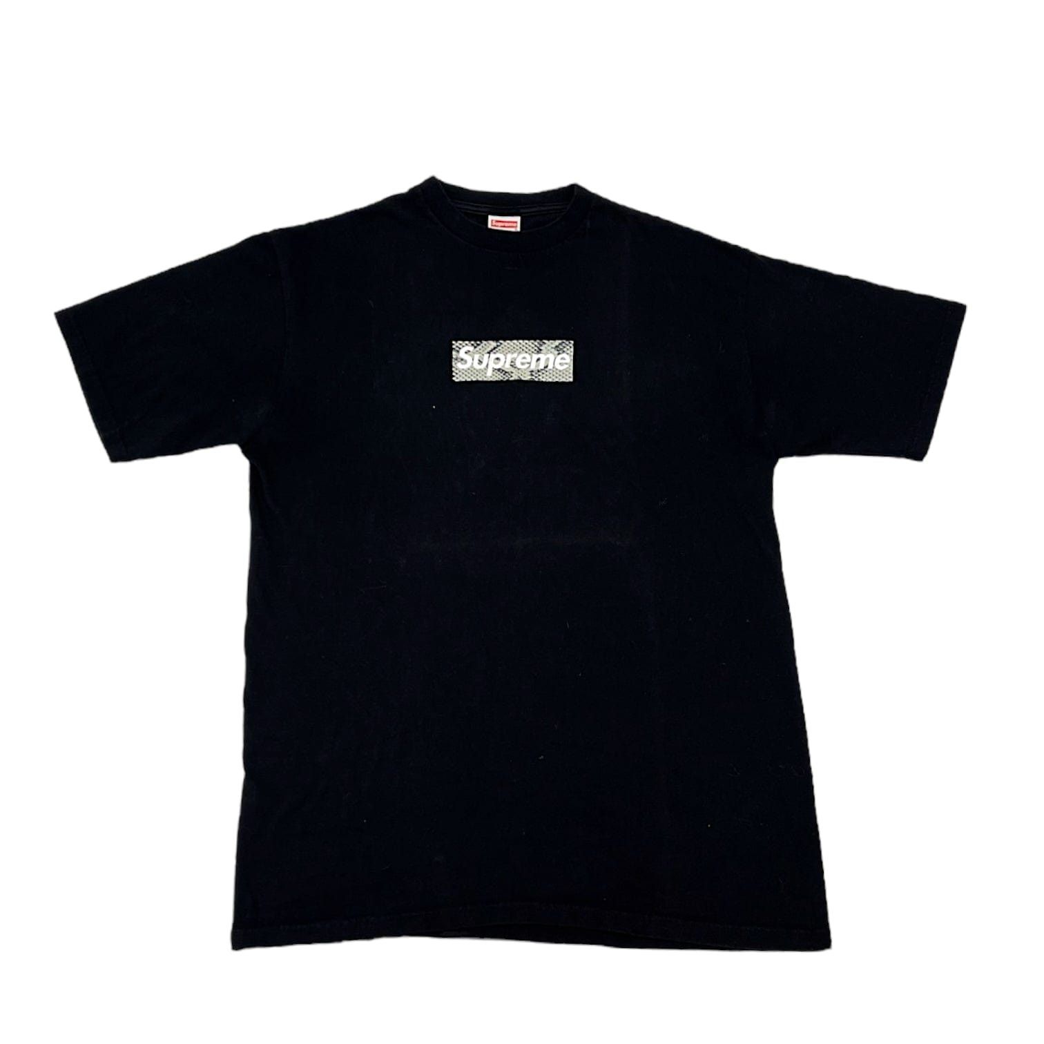 Supreme Snakeskin Box Logo Short Sleeve Tee Shirt Black Size US L / EU 52-54 / 3 - 1 Thumbnail